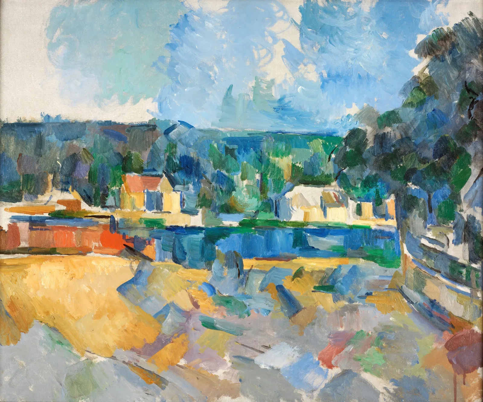 Au bord d'une rivière, Paul Cézanne