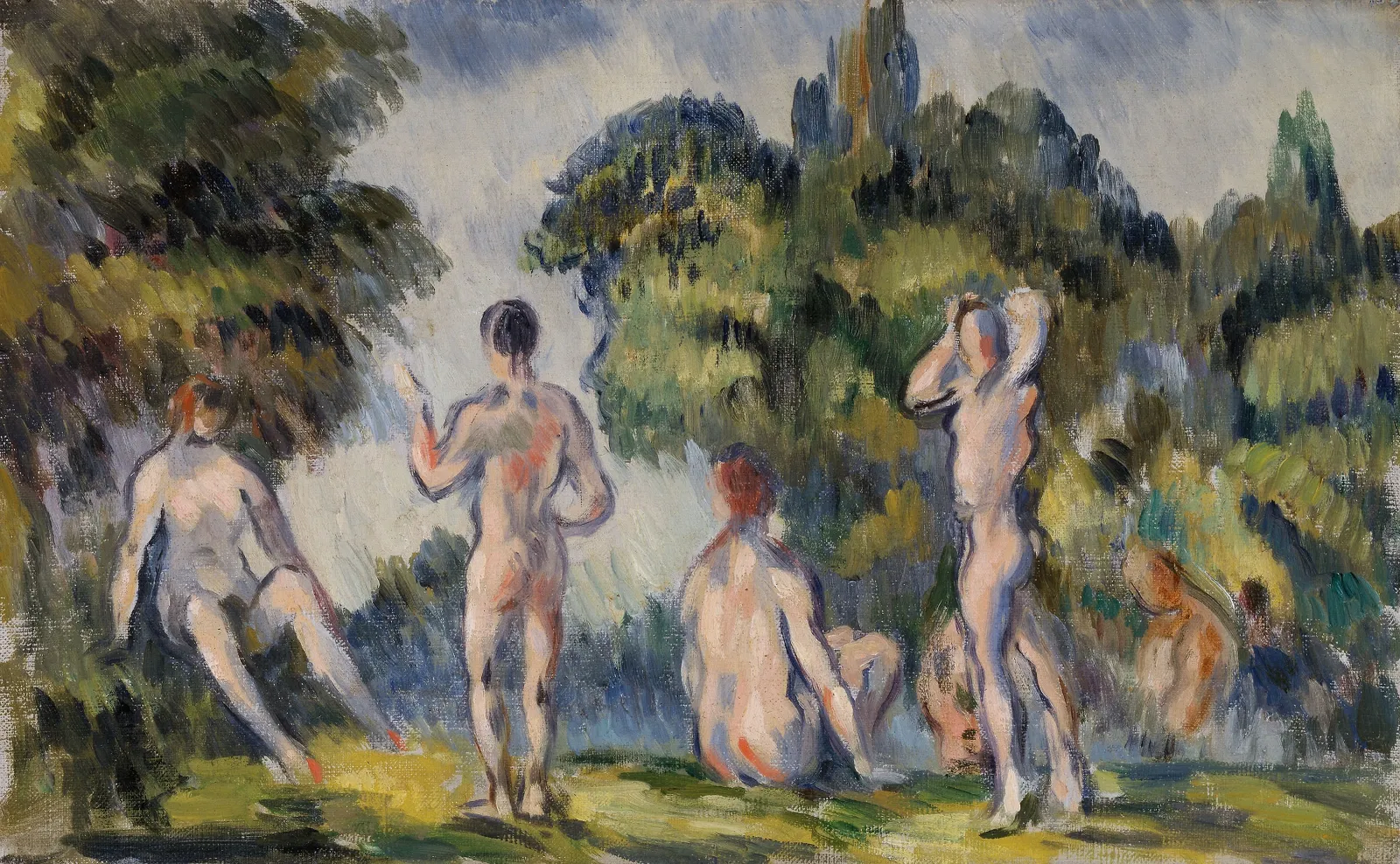 Baigneurs et baigneuses, Paul Cézanne