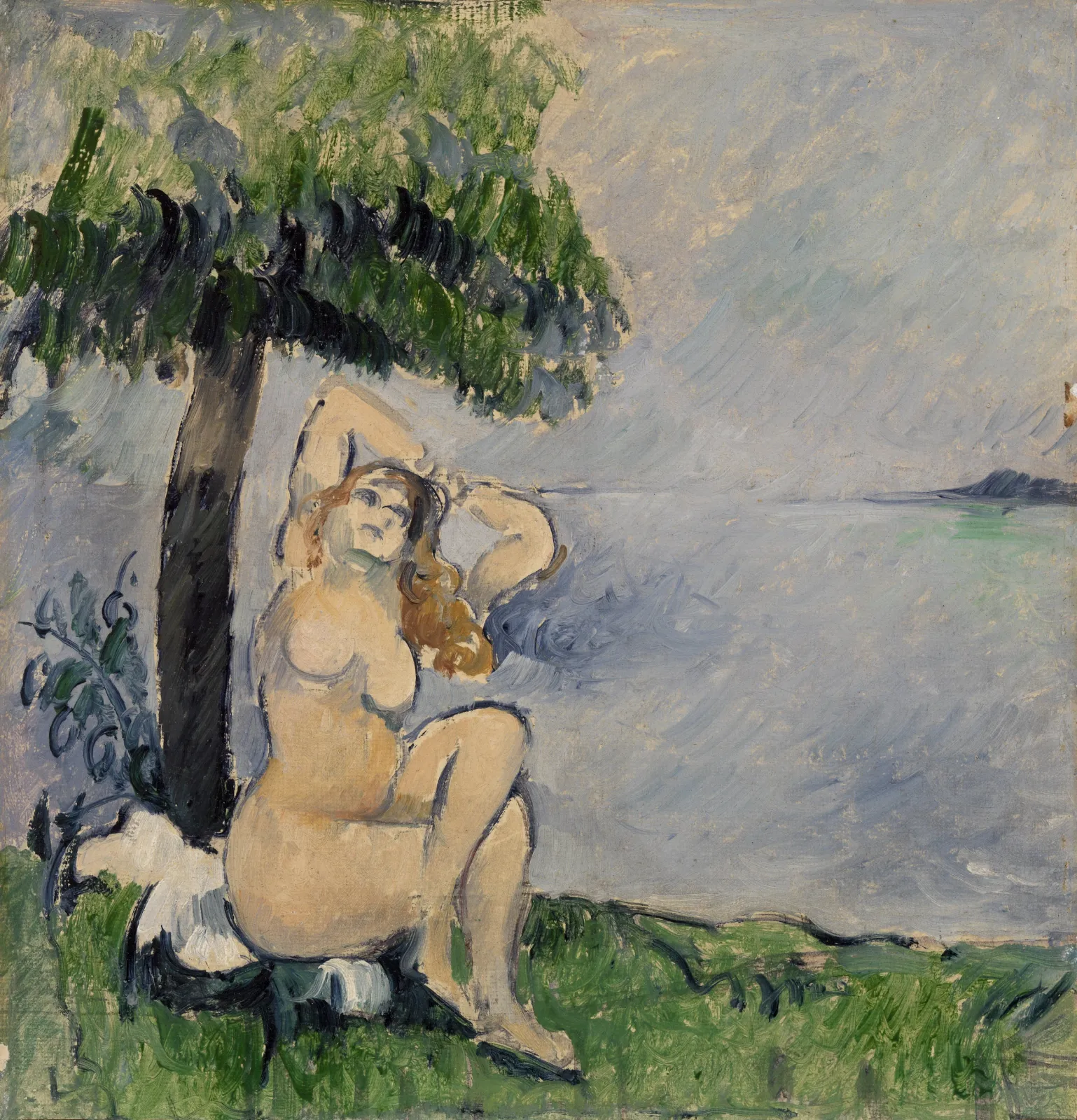 Baigneuse au bord de la mer, Paul Cézanne