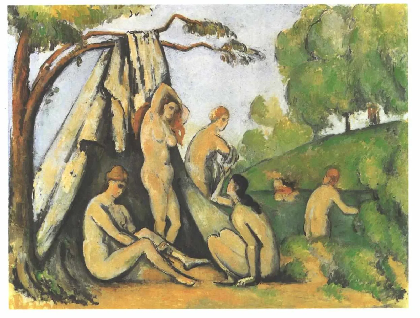 Baigneuses devant la tente, Paul Cézanne