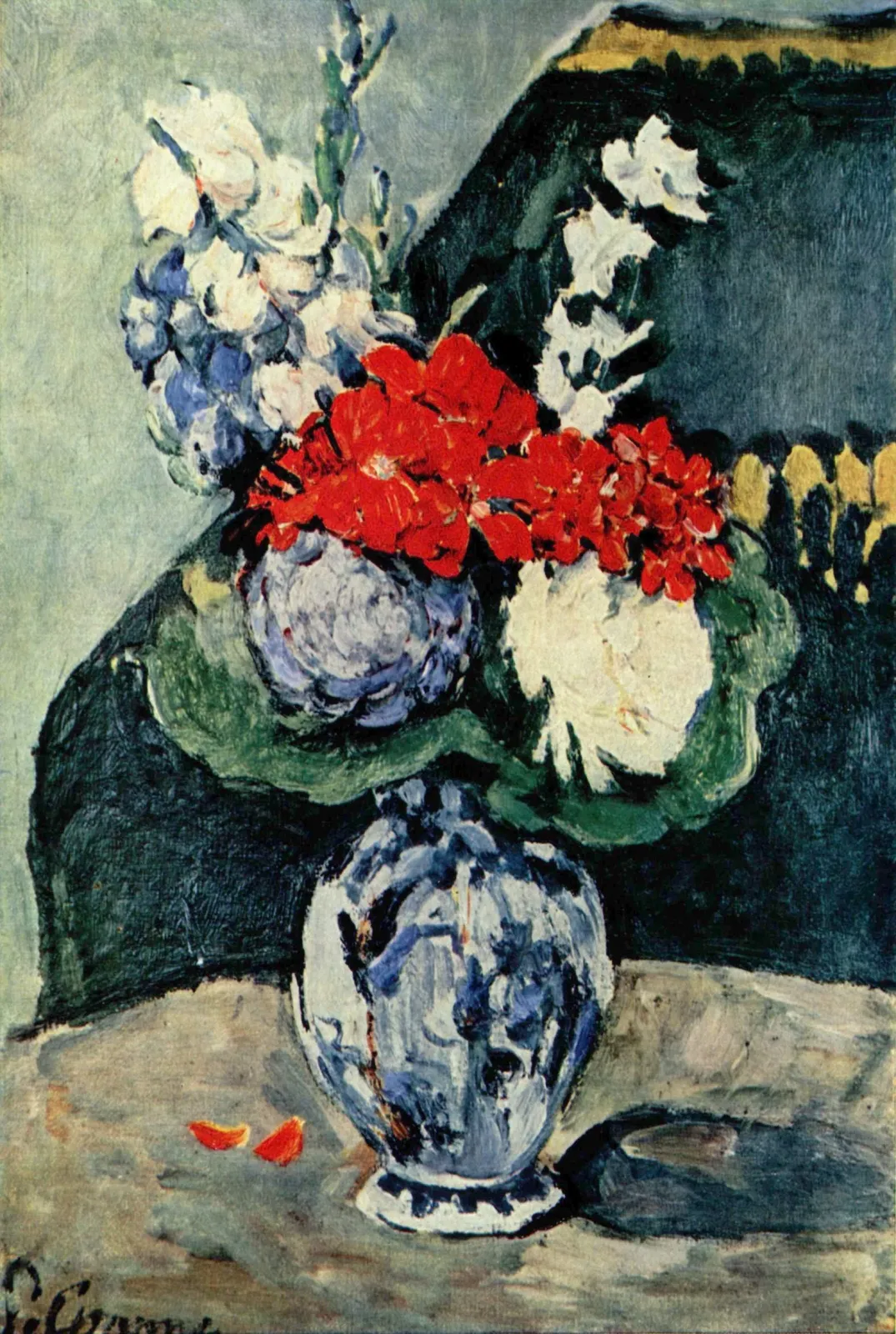 Bouquet au petit Delft, Paul Cézanne