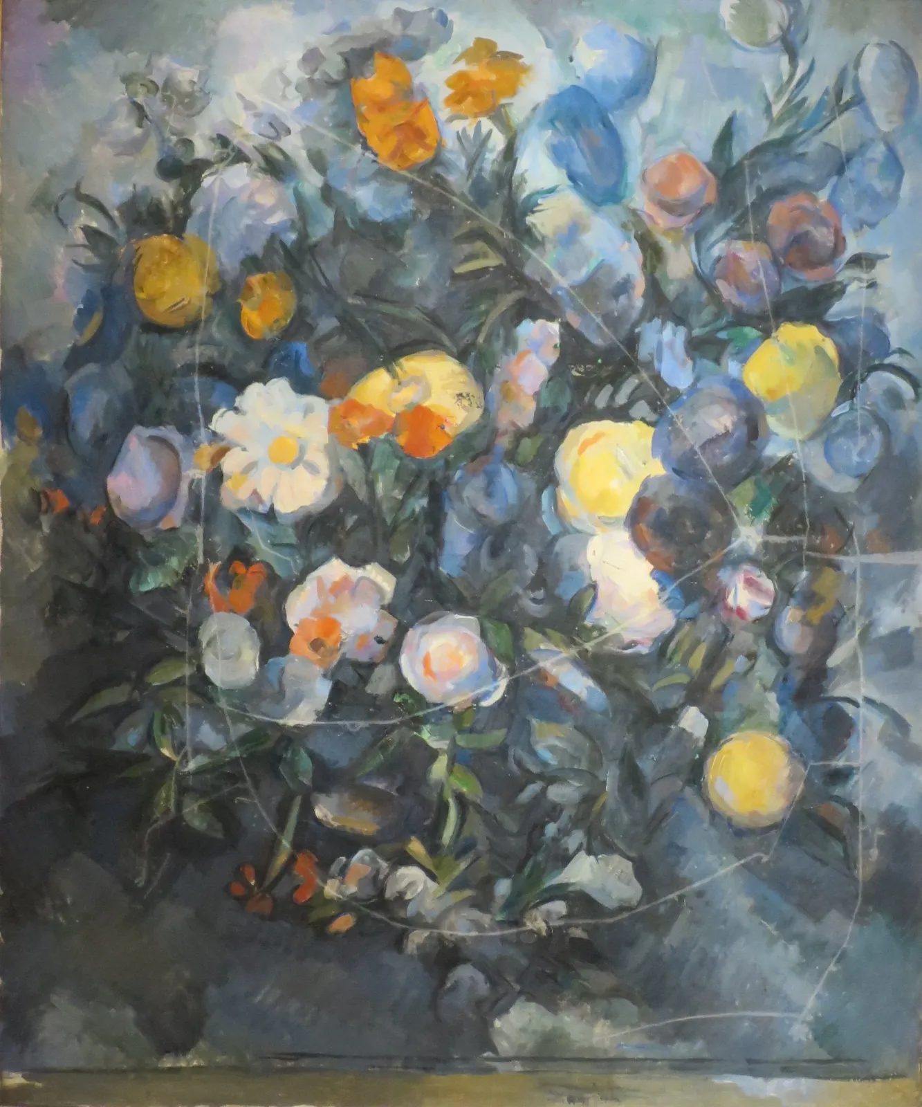 Bouquet de fleurs, d'après Delacroix, Paul Cézanne