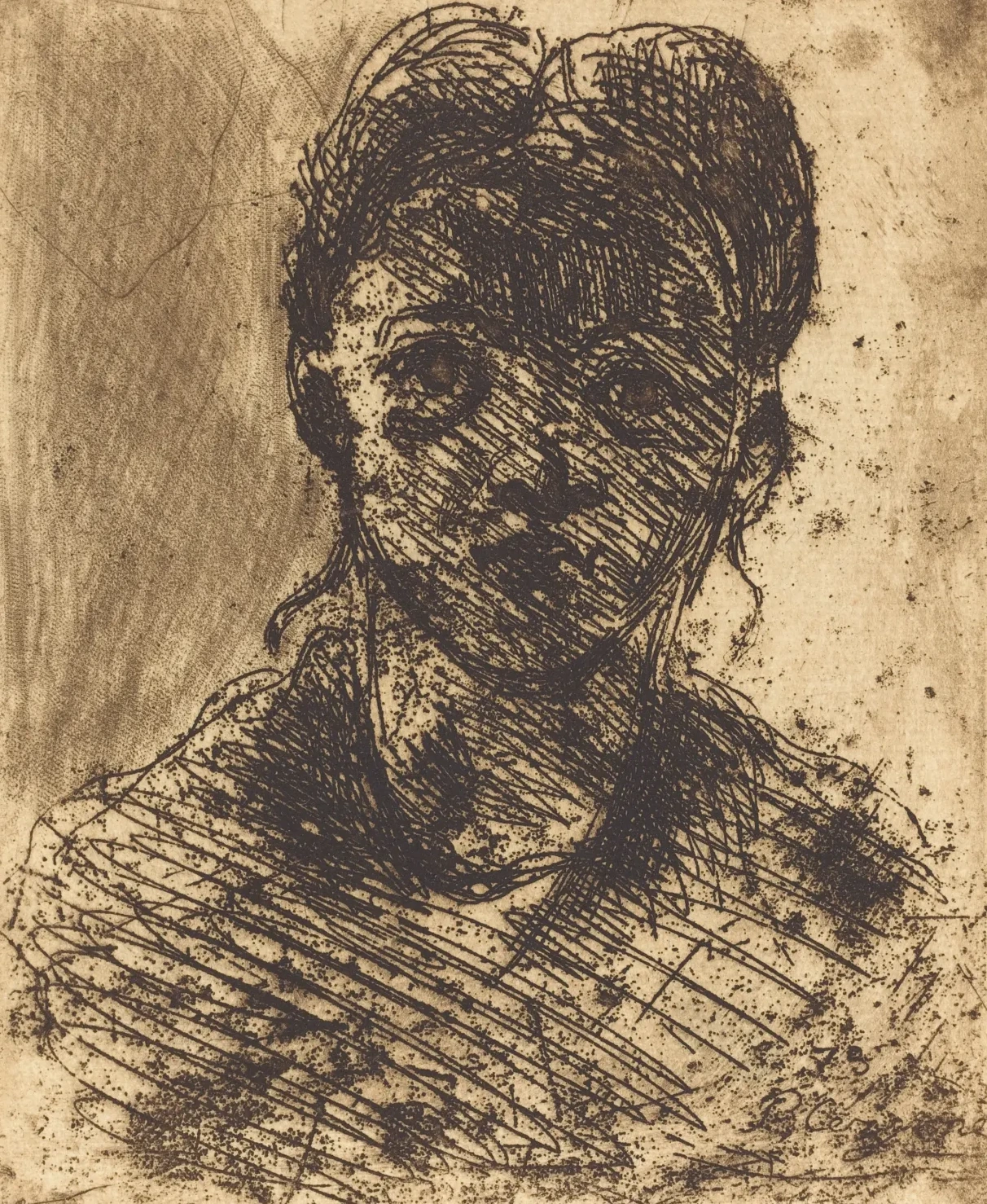Bust of a Girl, Paul Cézanne