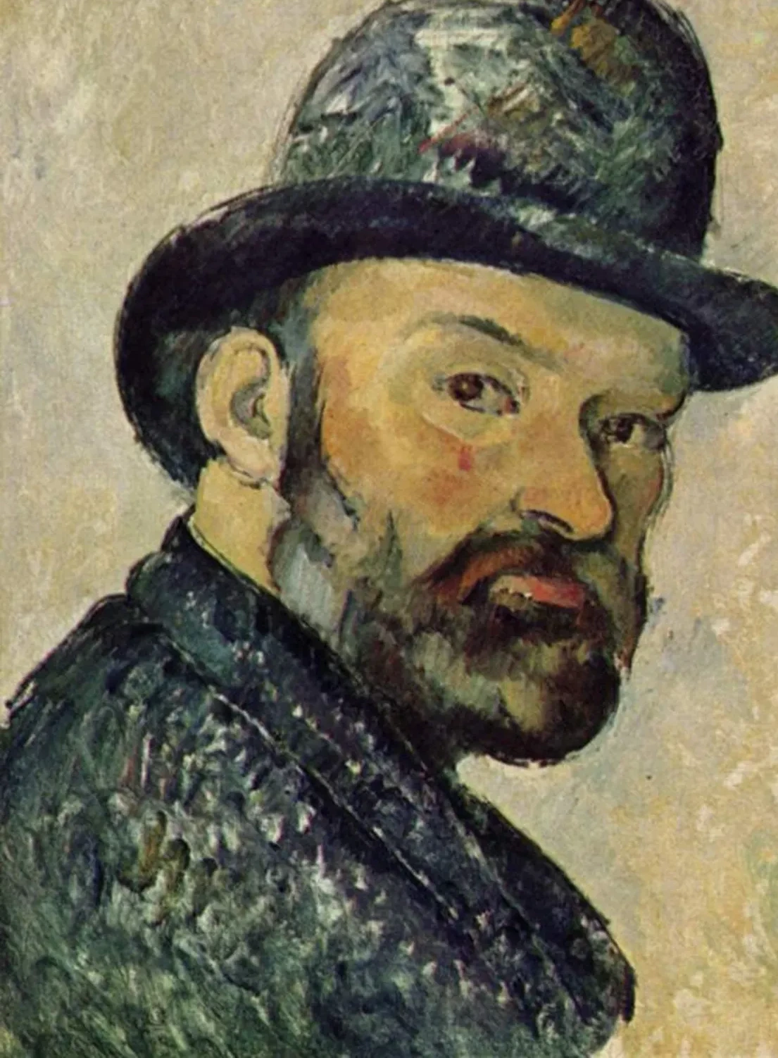 Cézanne au chapeau melon, esquisse, Paul Cézanne