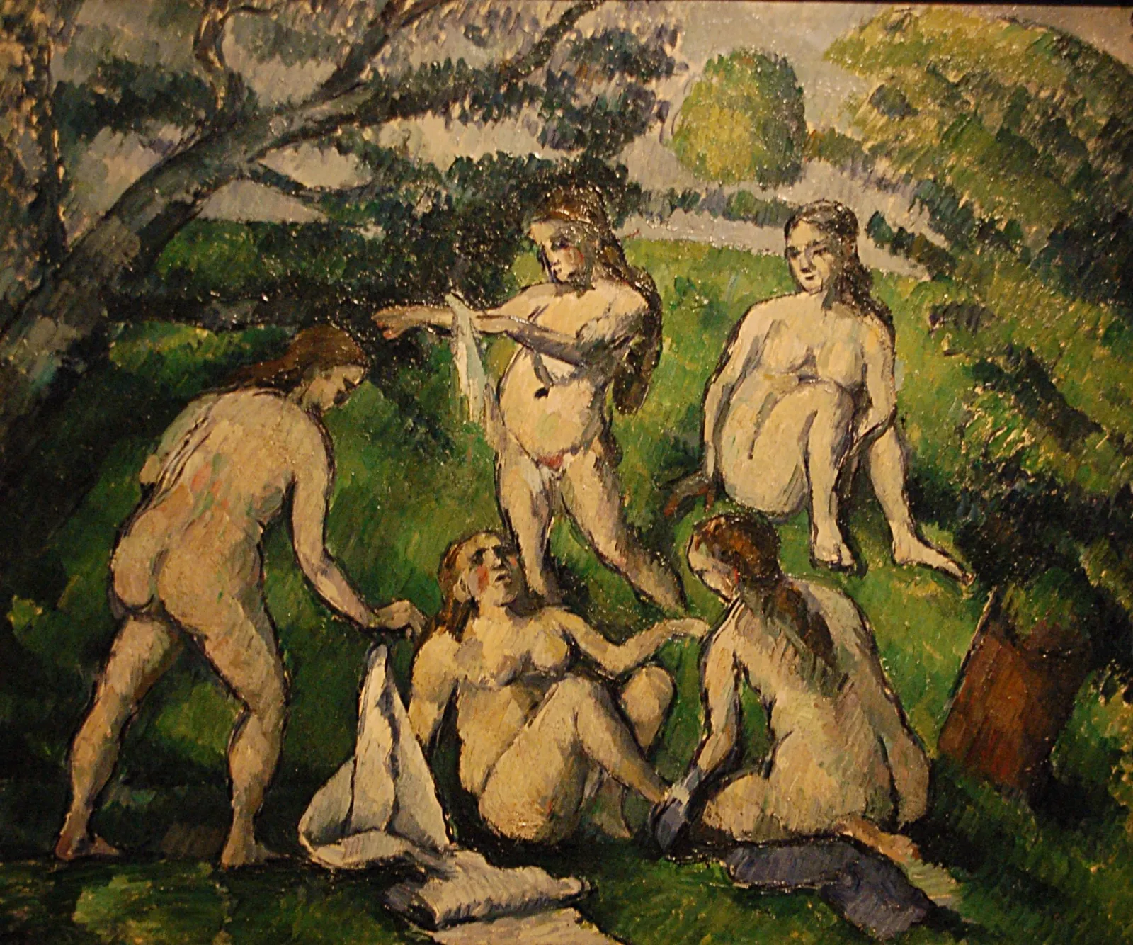 Cinq baigneuses, Paul Cézanne