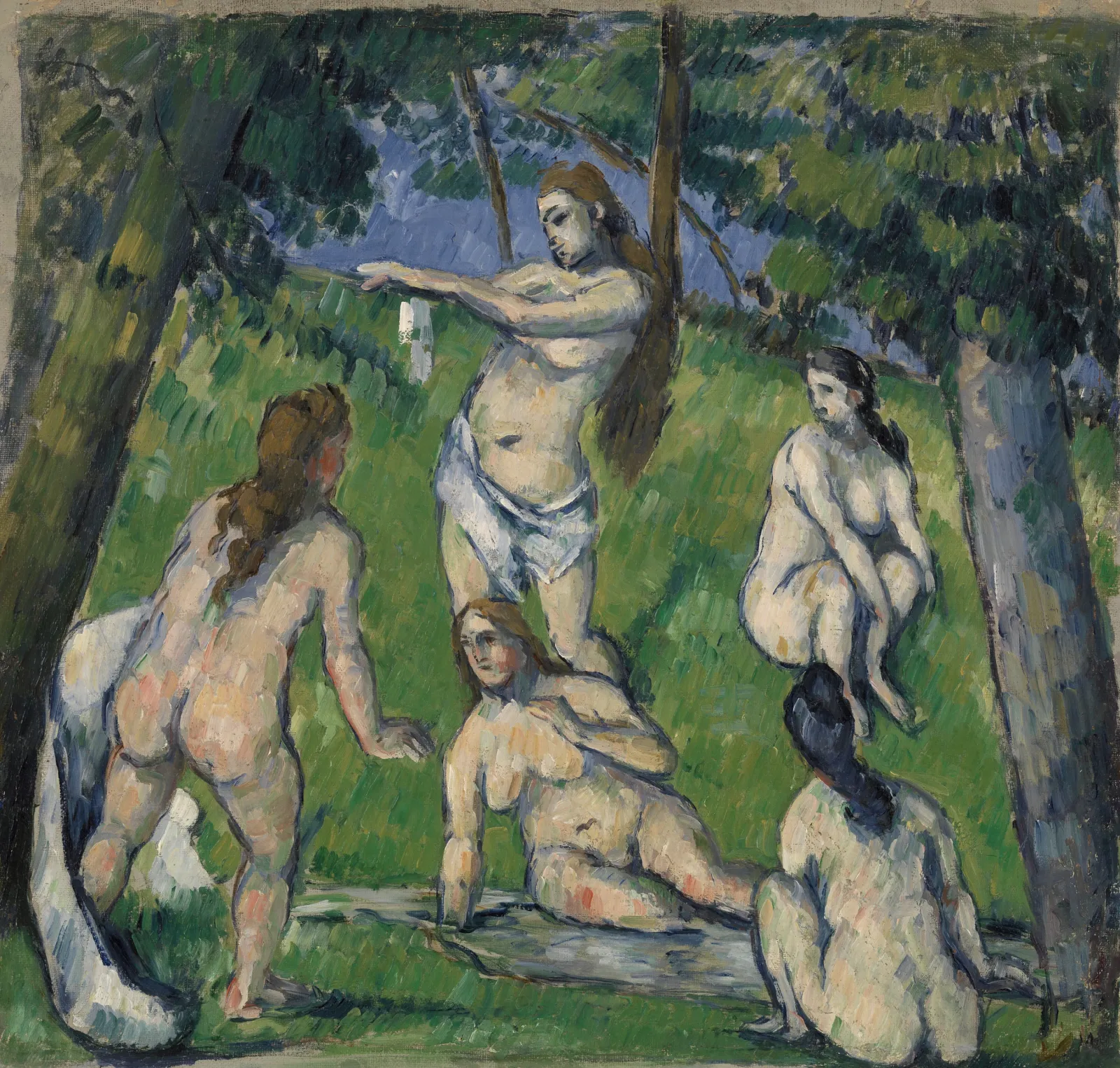 Cinq baigneuses, Paul Cézanne