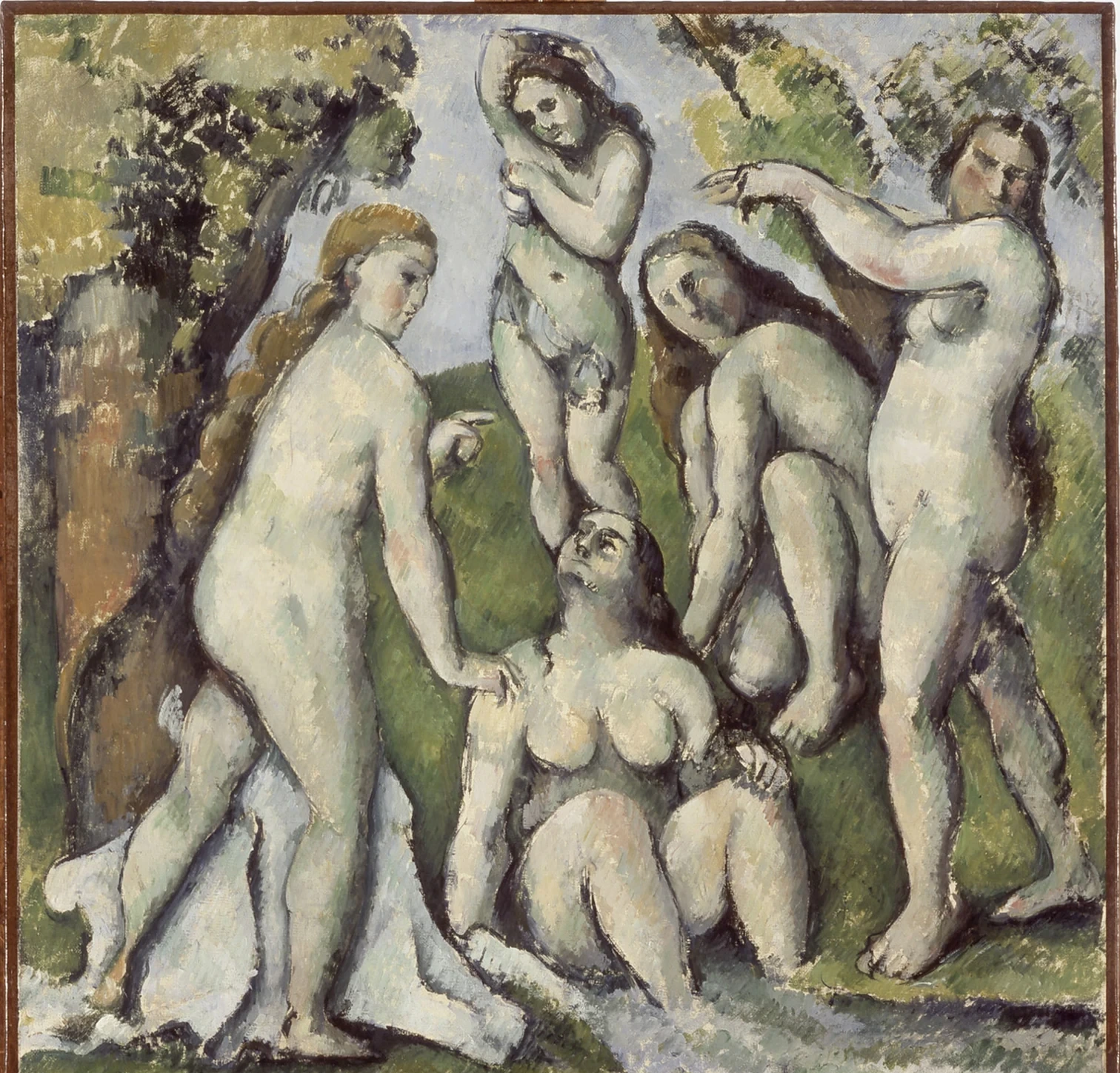 Cinq baigneuses, Paul Cézanne