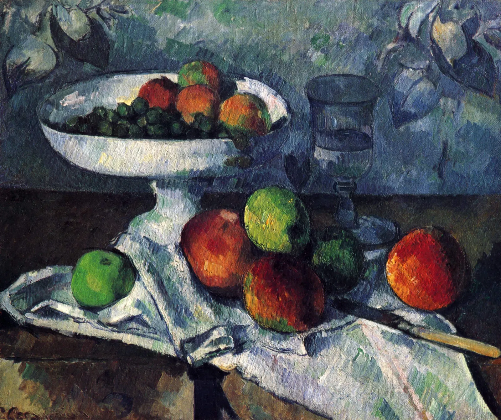 Compotier, Verre et Pommes, Paul Cézanne