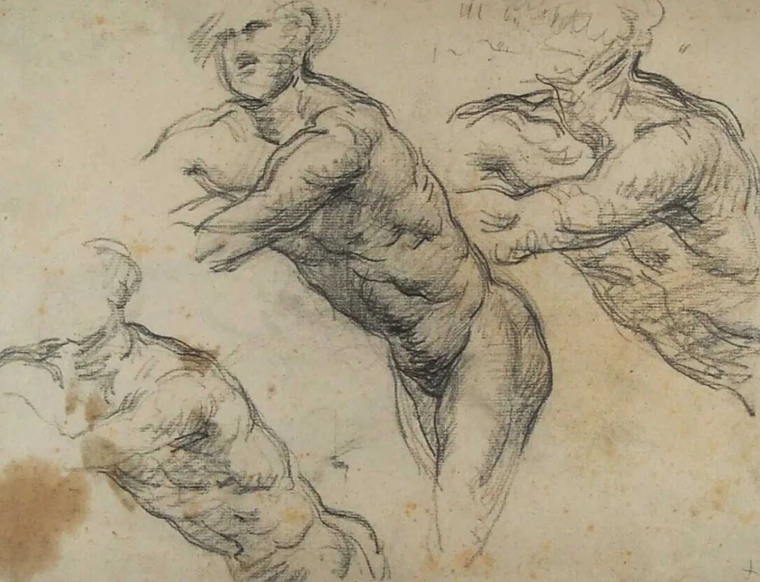 Dessin académique: nu à la rame, Paul Cézanne