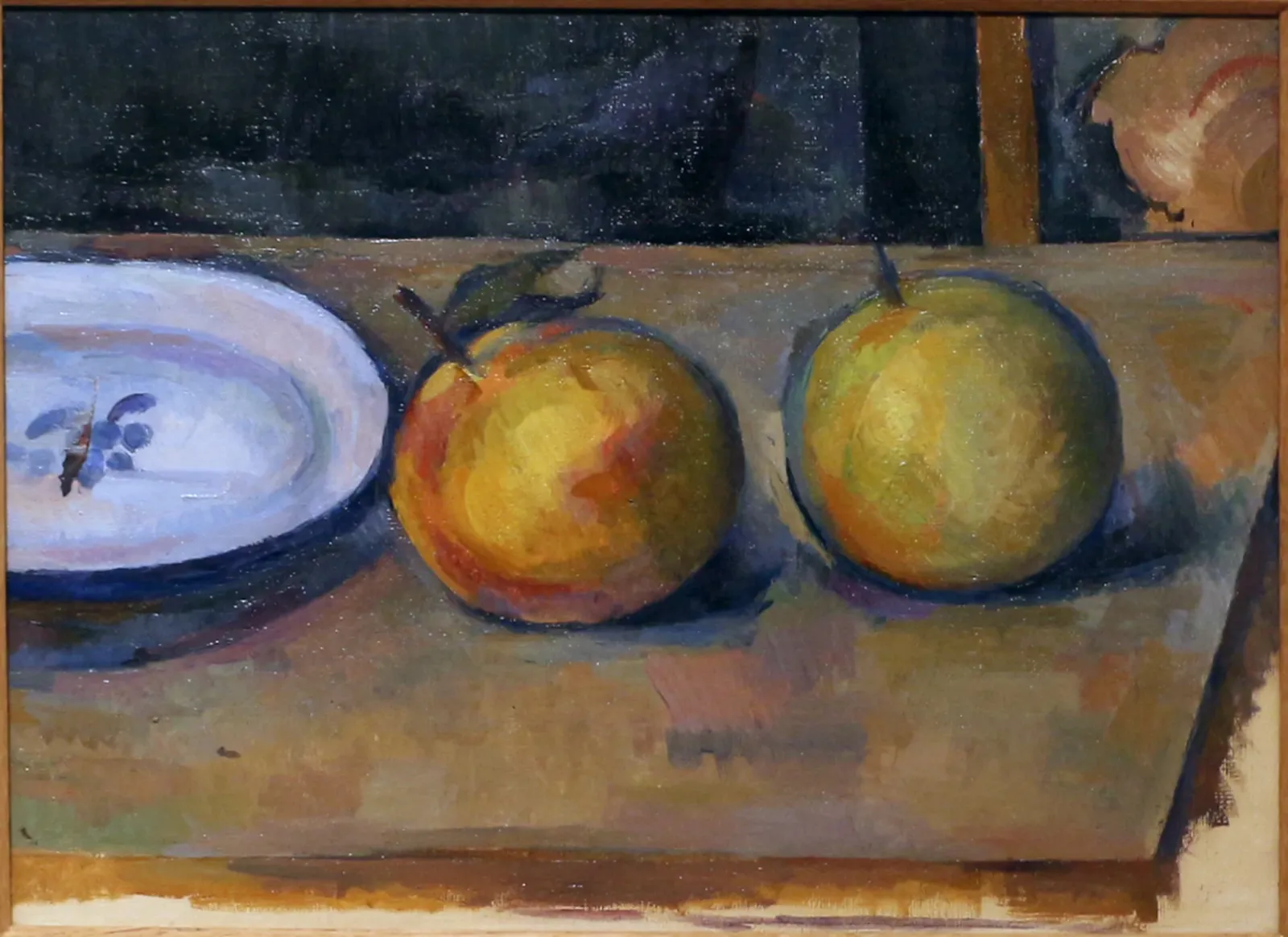 Deux pommes sur une table, Paul Cézanne