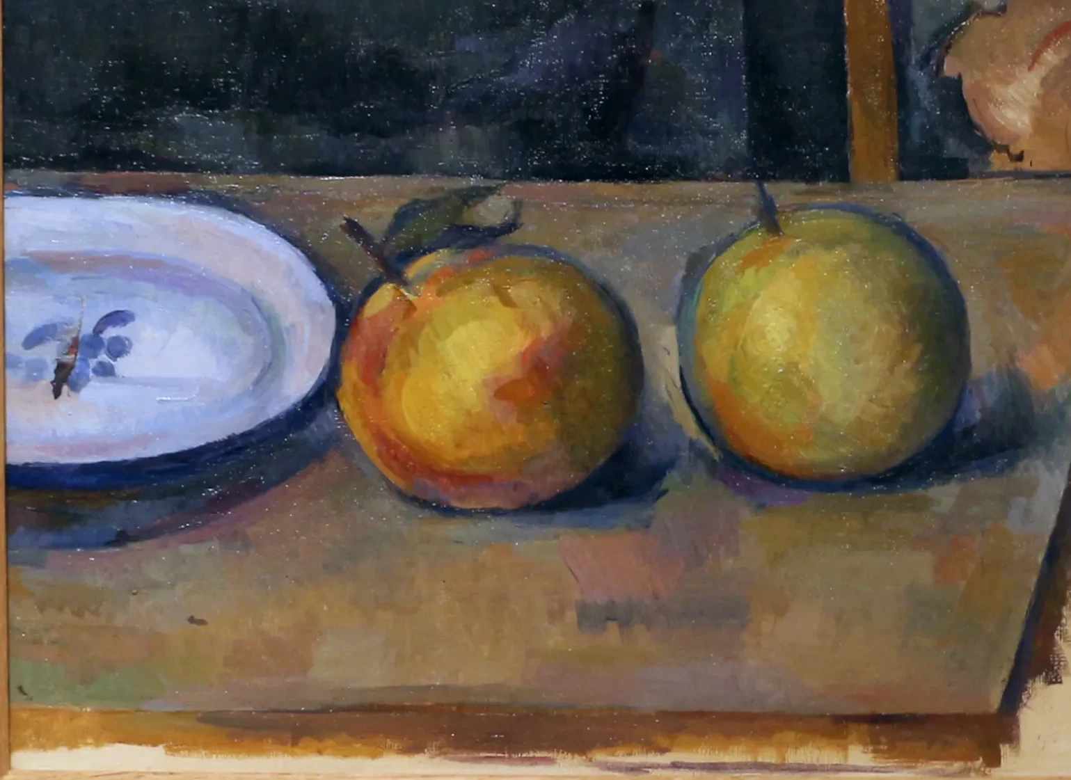 Deux pommes sur une table, Paul Cézanne