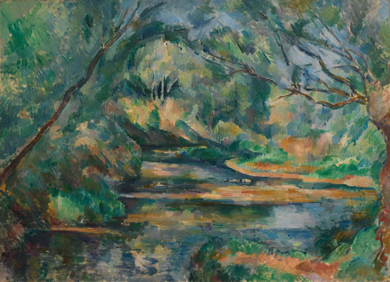 Eau courante en sous-bois, Paul Cézanne