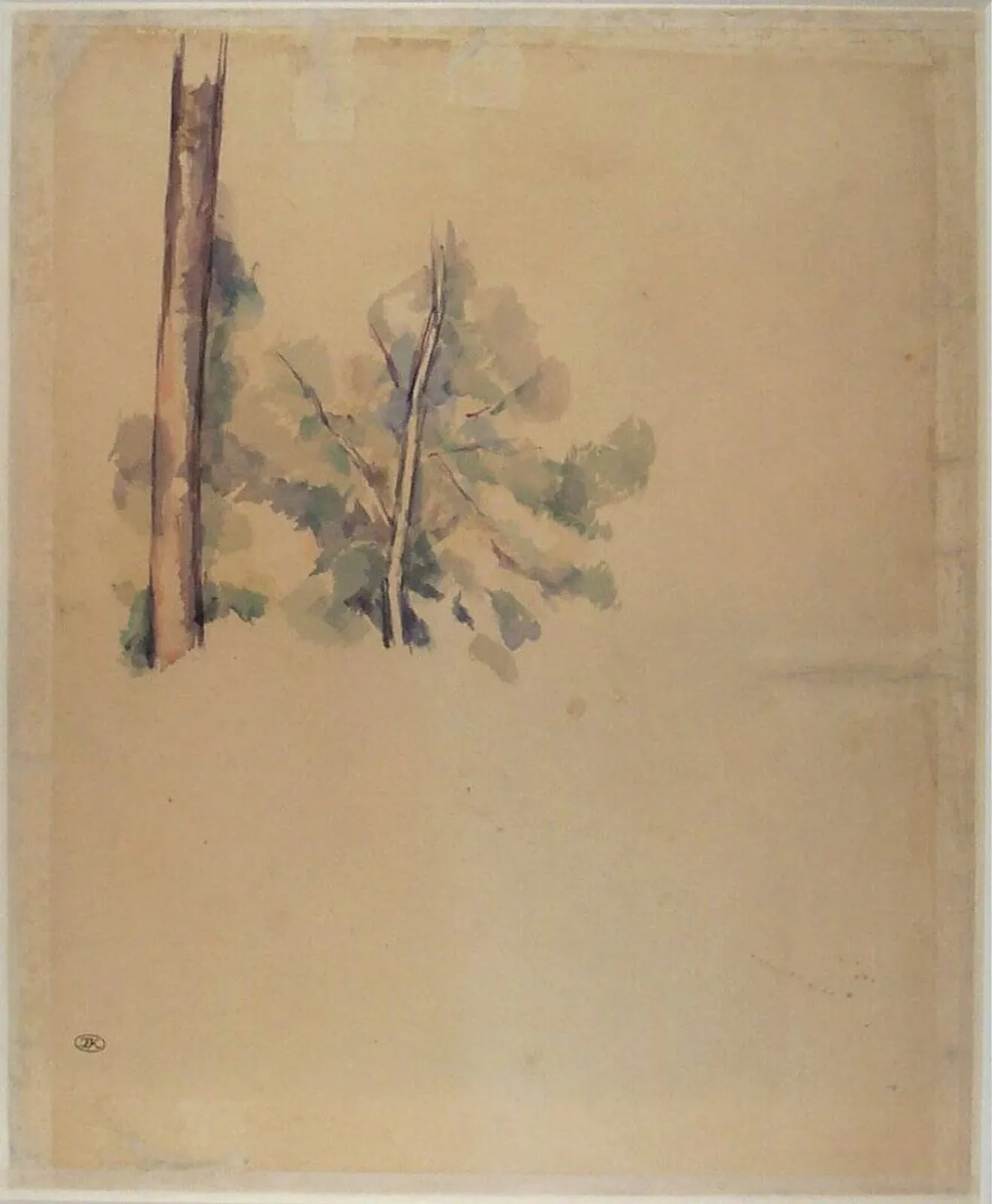 Etude d'arbres, Paul Cézanne