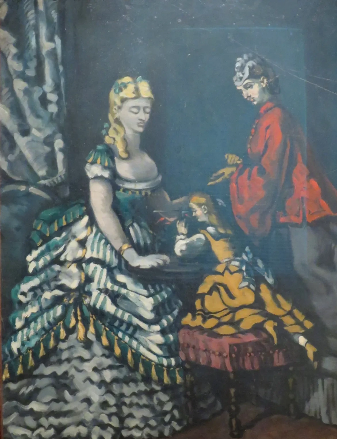 Femmes et fillette dans un intérieur, Paul Cézanne