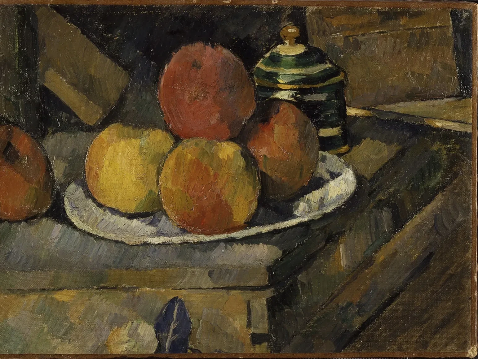 Fruits et sucrier, Paul Cézanne