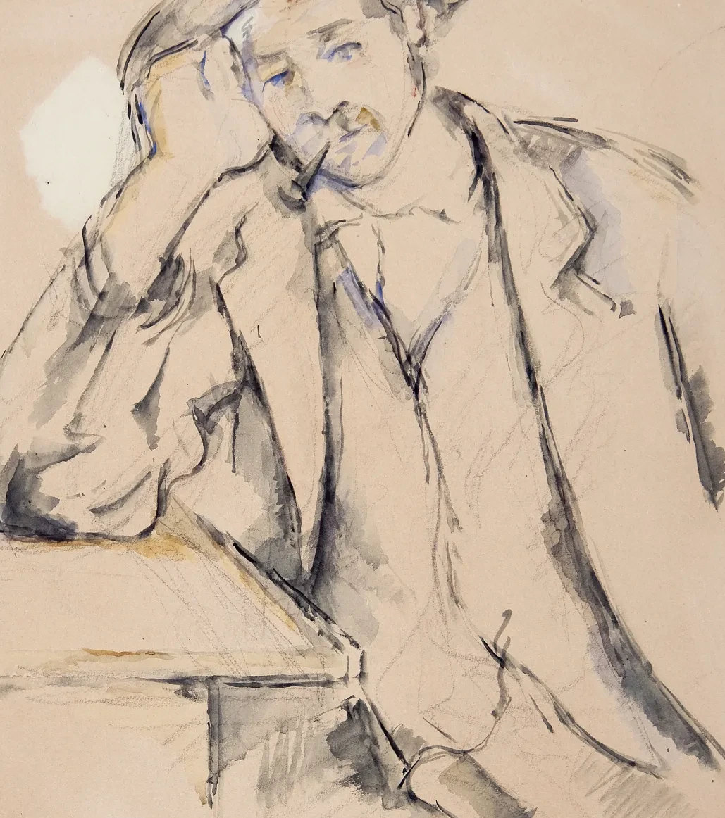 Fumeur accoudé, Paul Cézanne