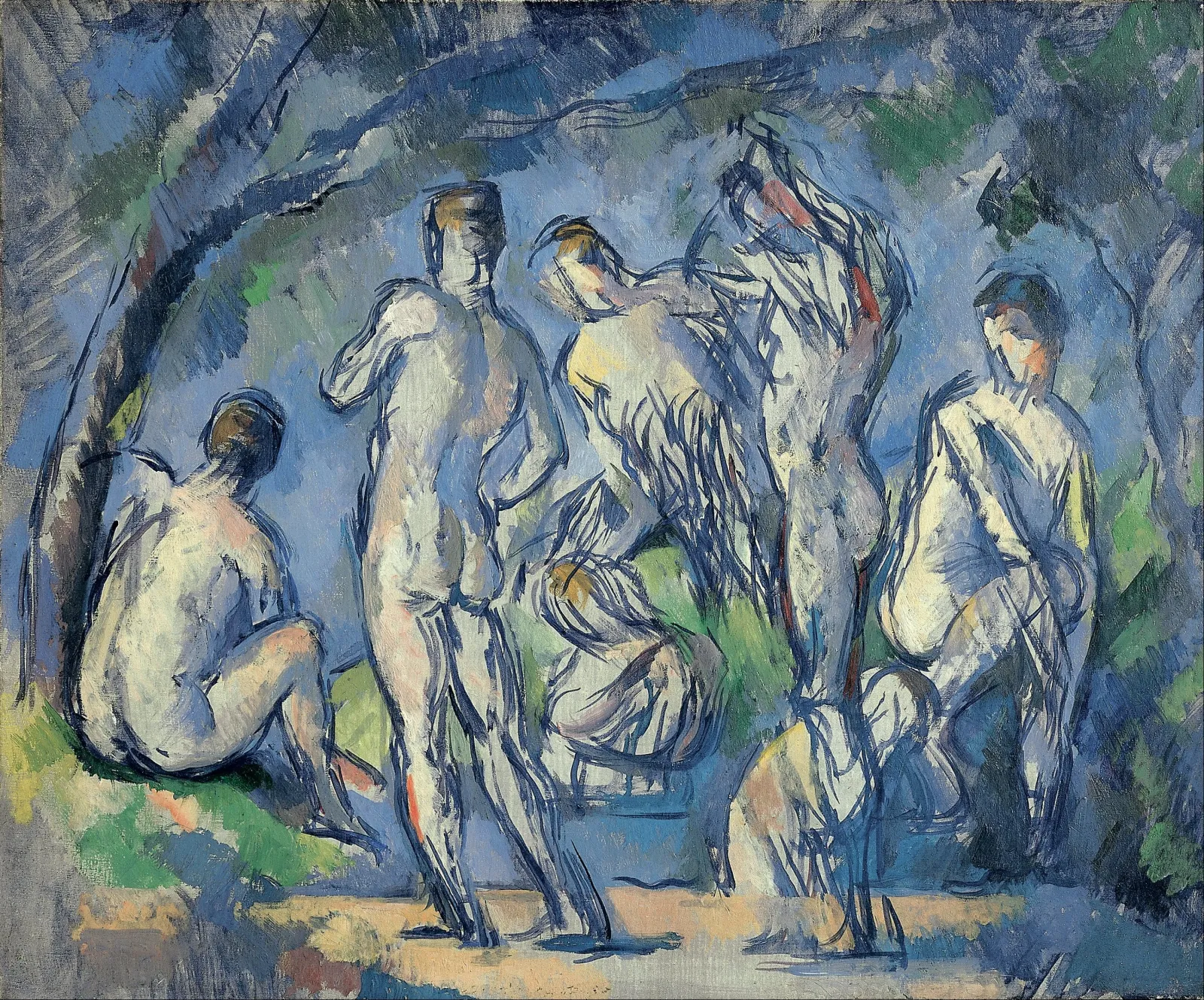 Groupe de sept baigneurs, Paul Cézanne