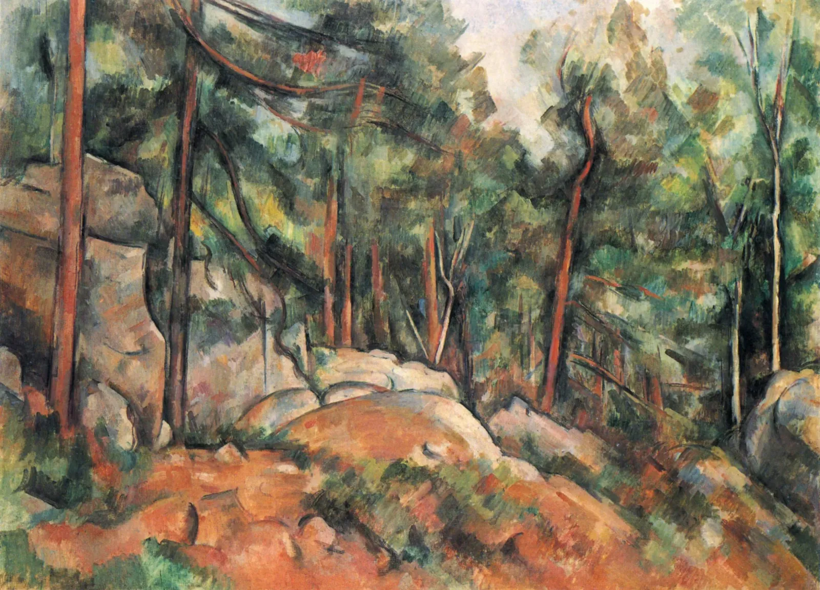 Intérieur de forêt, Paul Cézanne