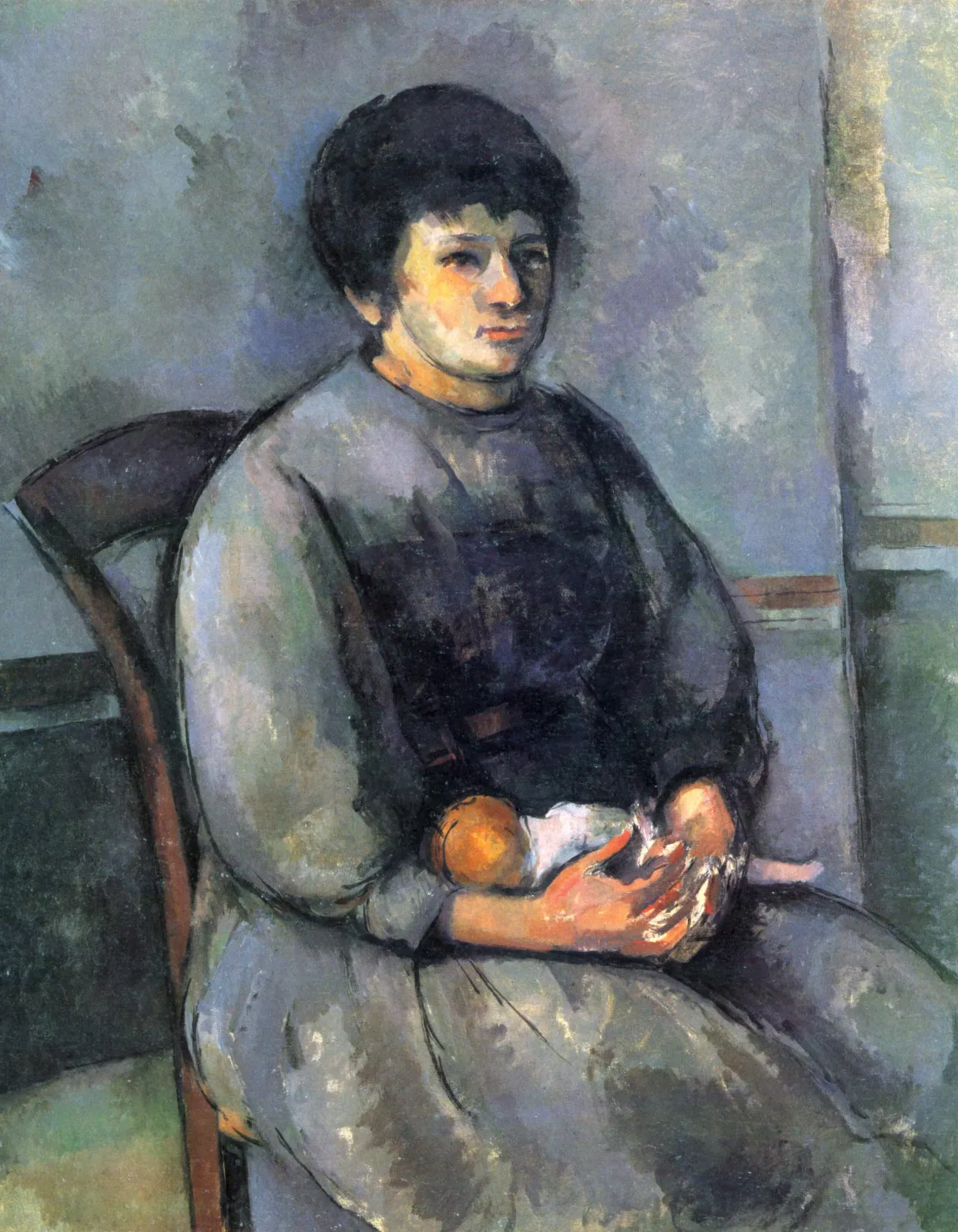 Jeune fille à la poupée, Paul Cézanne