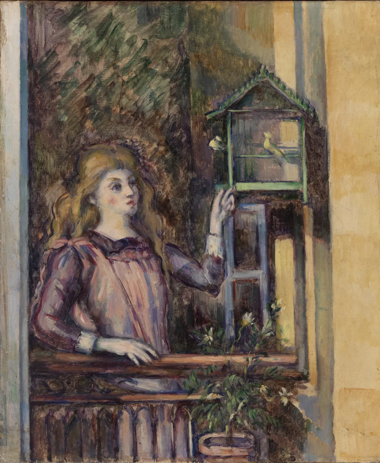 Jeune fille à la volière, Paul Cézanne
