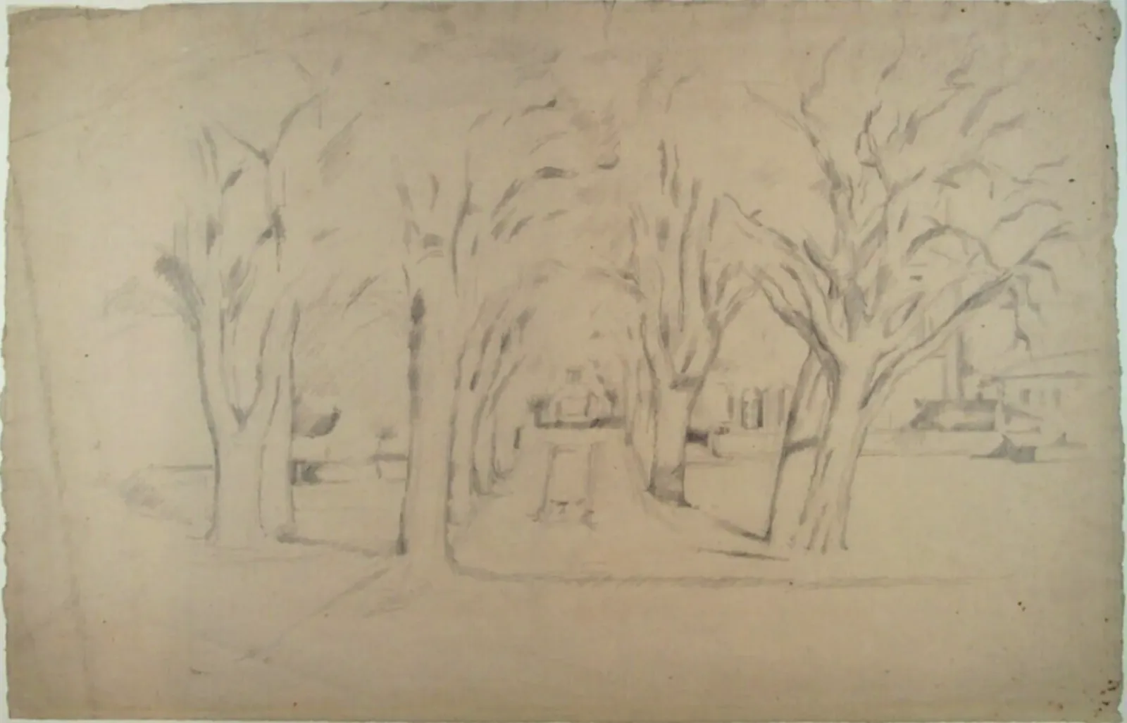 L'allée au Jas de Bouffan, Paul Cézanne