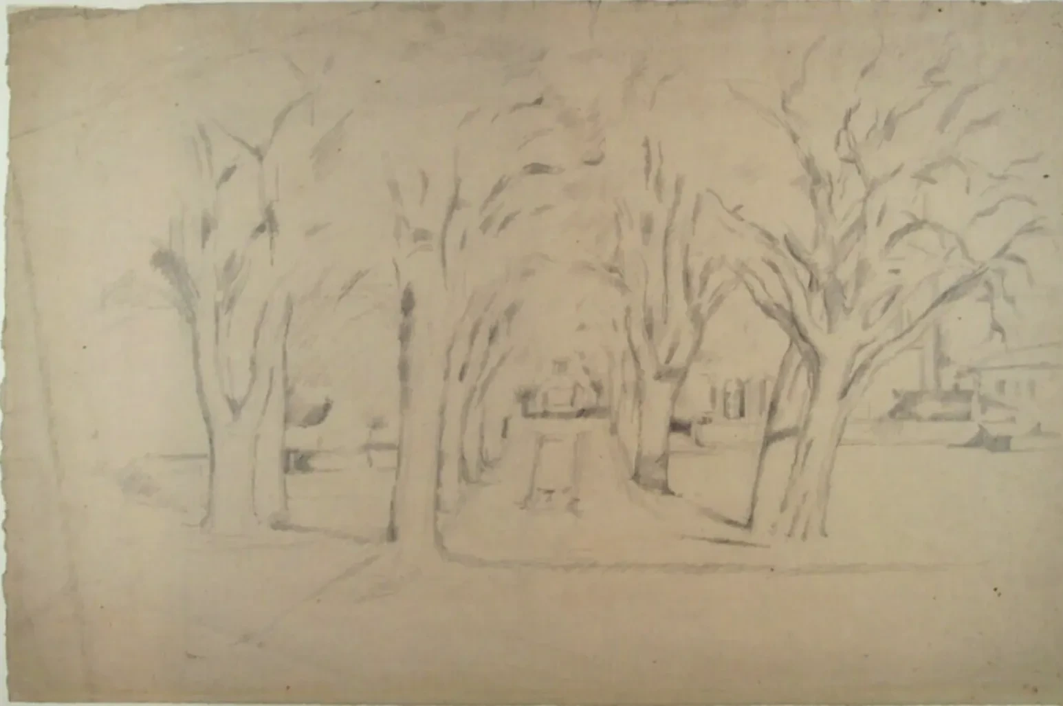 L'allée au Jas de Bouffan, Paul Cézanne