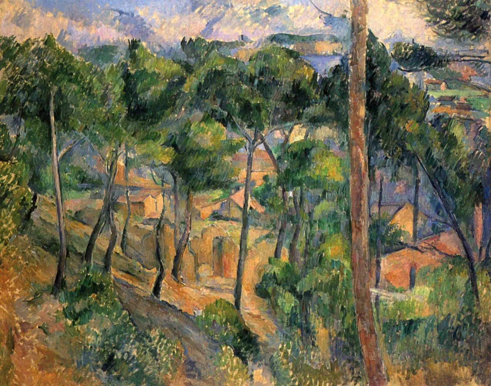 L'Estaque vu à travers les pins, Paul Cézanne