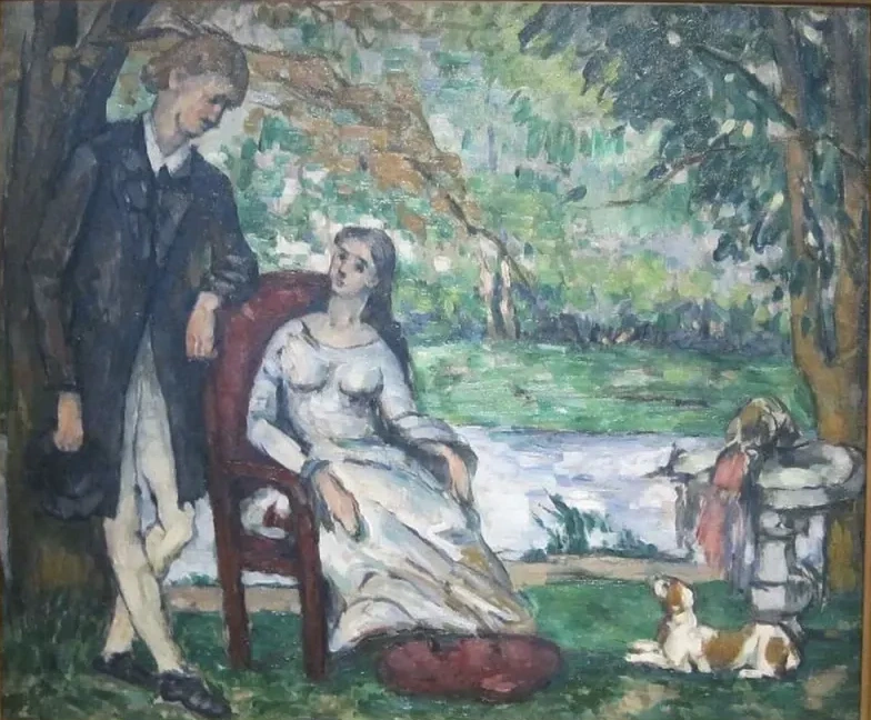 La Conversation, Paul Cézanne