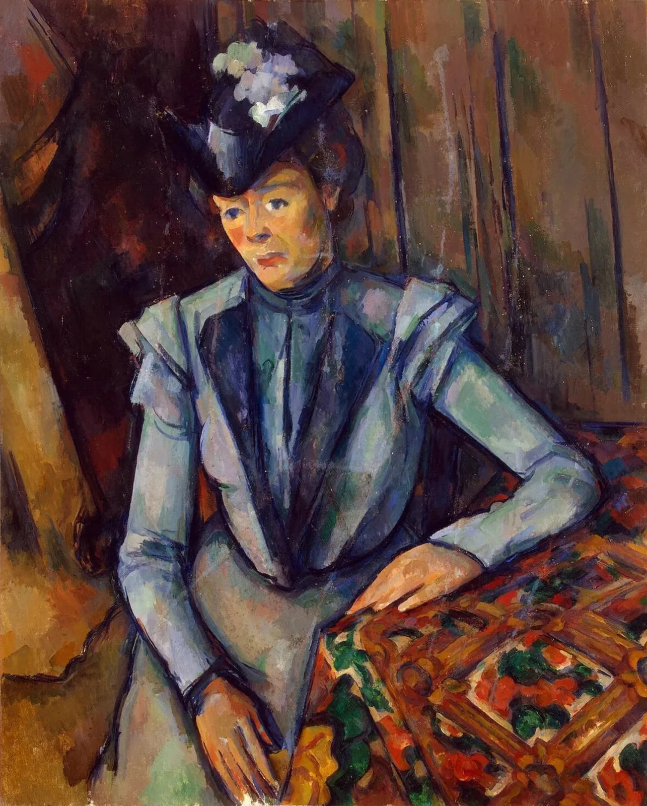 La Dame en bleu, Paul Cézanne
