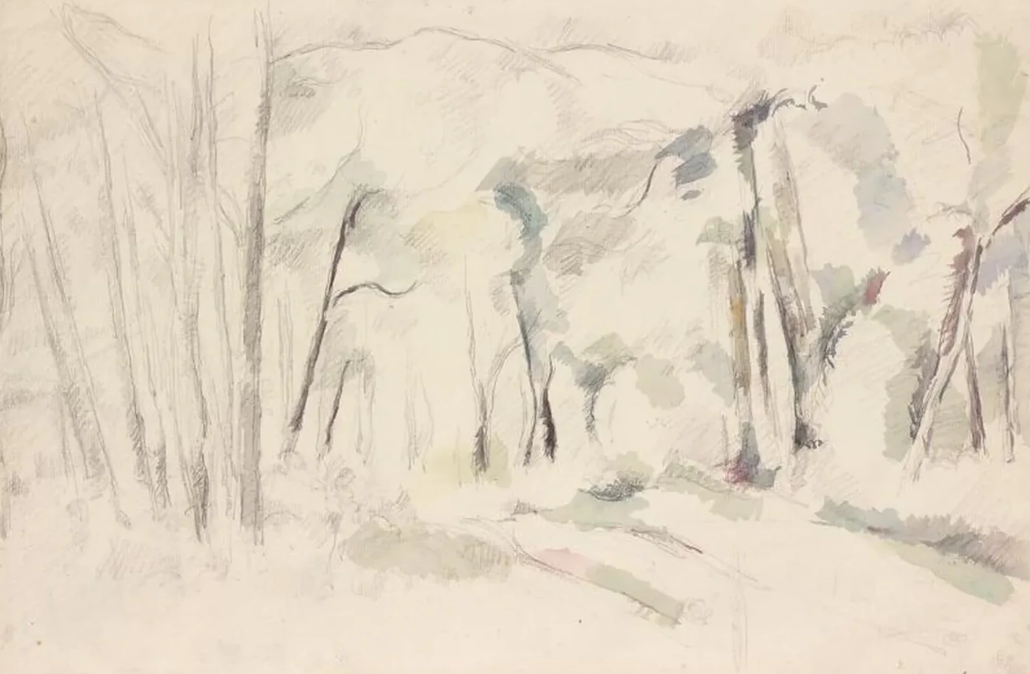 La feuillée, Paul Cézanne