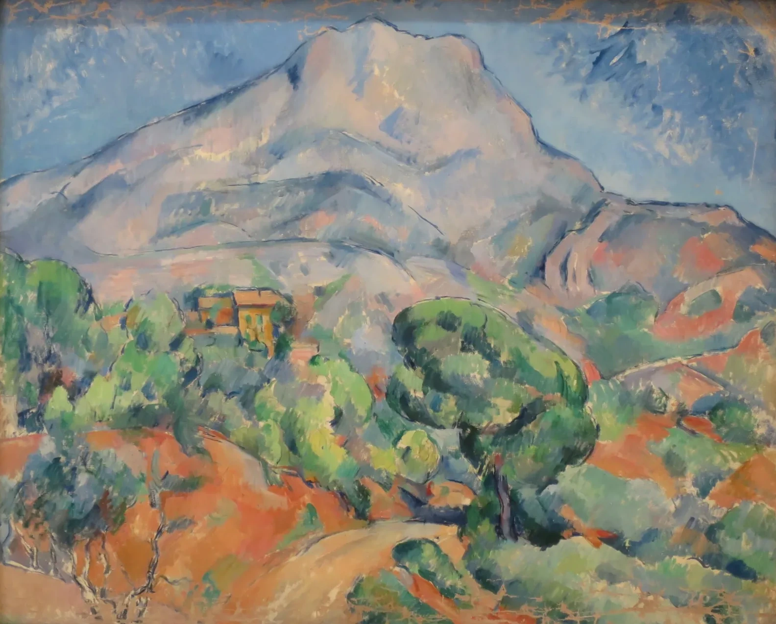 La montaña Sainte-Victoire sobre el camino de Le Tholonet, Paul Cézanne