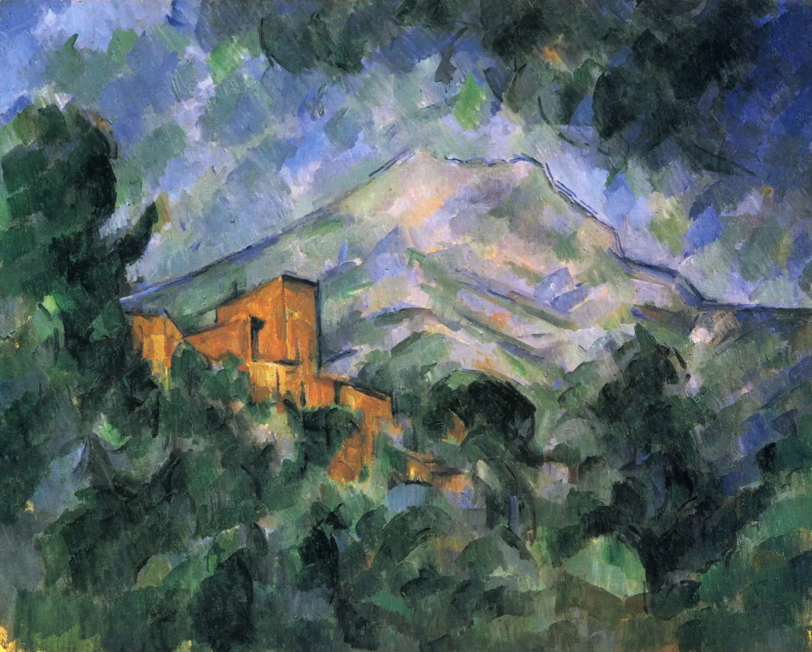 La montaña Sainte-Victoire y el Château Noir, Paul Cézanne