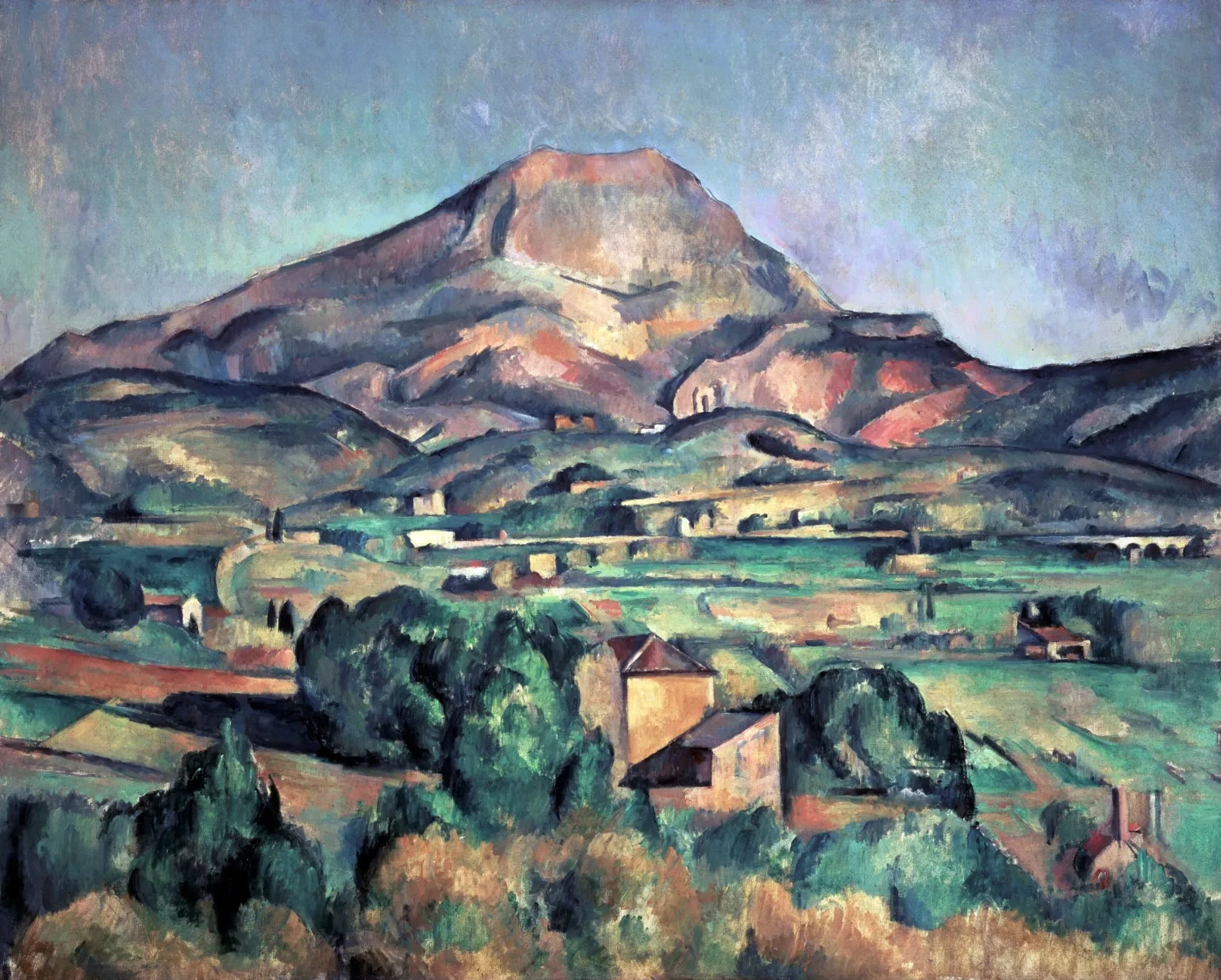 La montaña Sainte-Victoire vista desde Bellevue, Paul Cézanne