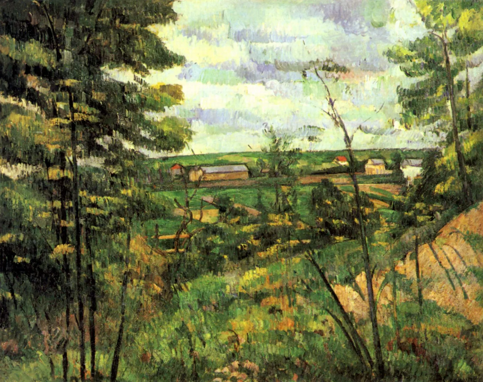 La Plaine de Saint-Ouen-l'Aumône vue prise des carrières du Chou, Paul Cézanne