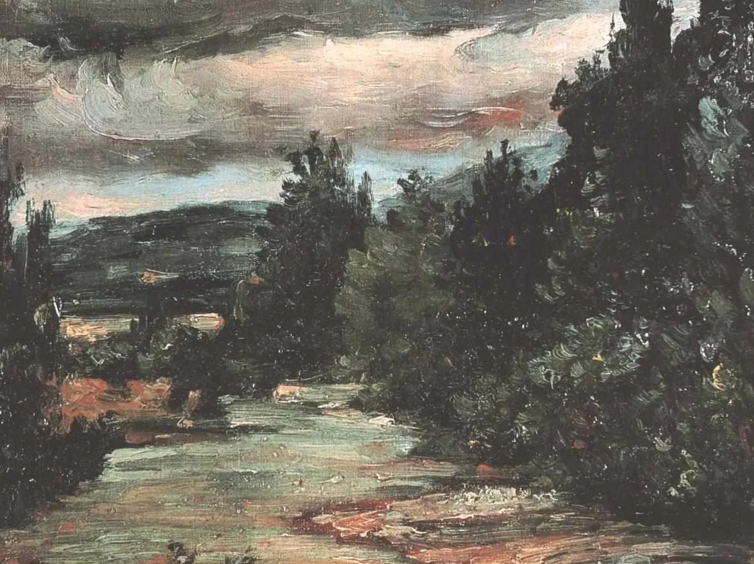 La Rivière dans la plaine, Paul Cézanne