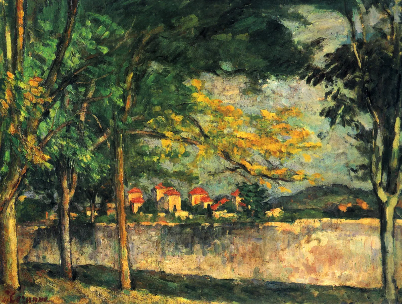 La Route; Le Mur d'enceinte, Paul Cézanne