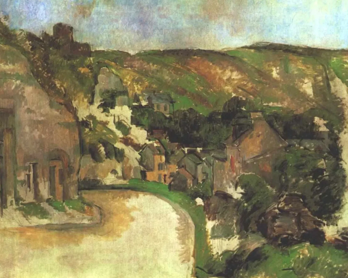 La Route tournante à La Roche-Guyon, Paul Cézanne