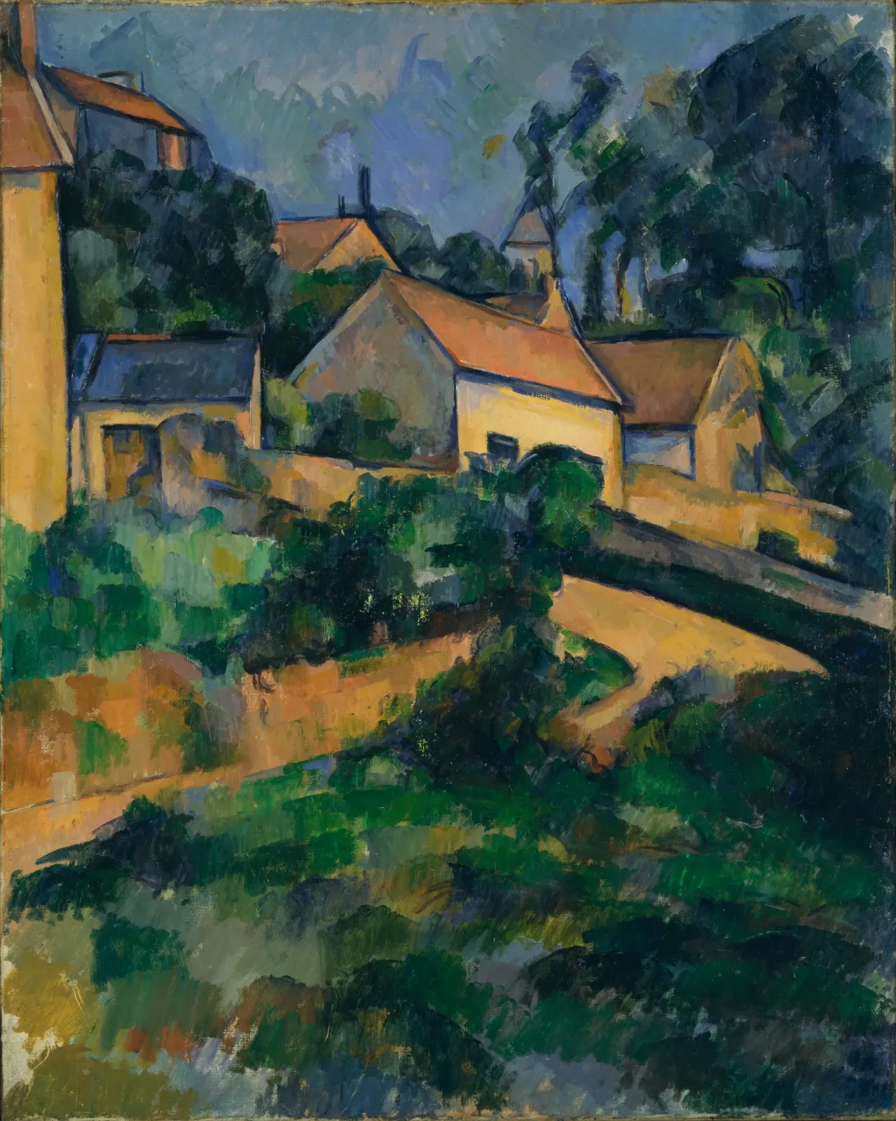 La Route tournante à Montgeroult, Paul Cézanne