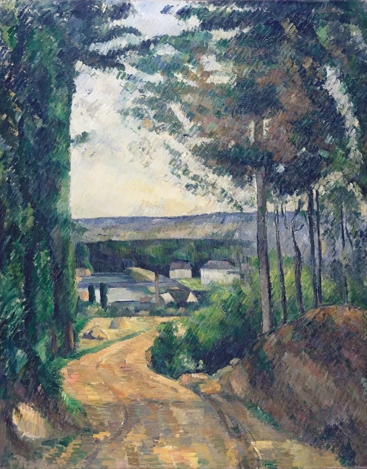 La Route vers l'étang, Paul Cézanne