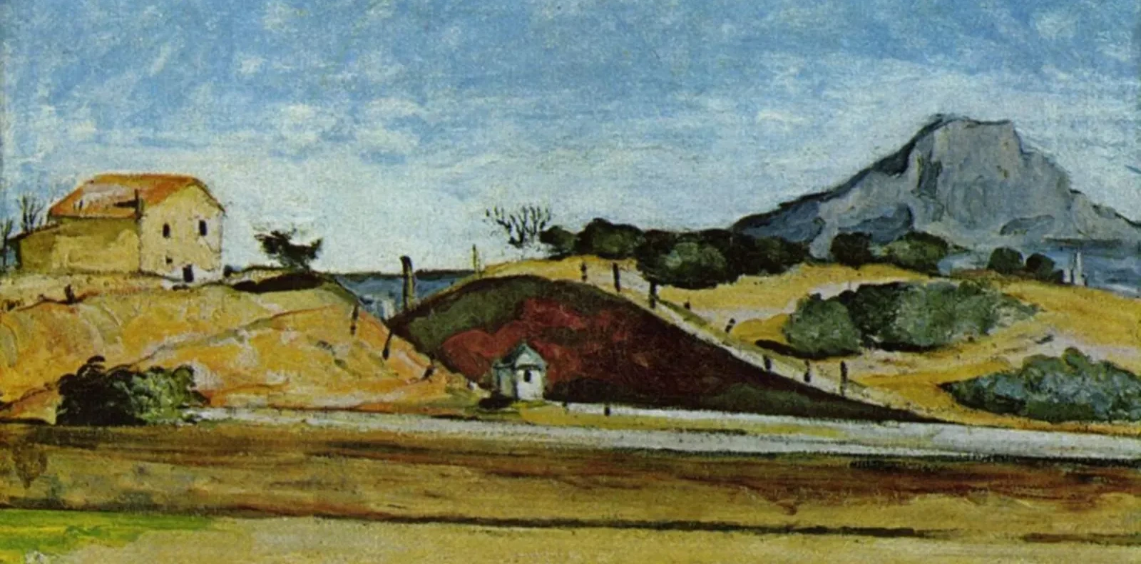La tranchée avec la Montagne Sainte-Victoire, Paul Cézanne