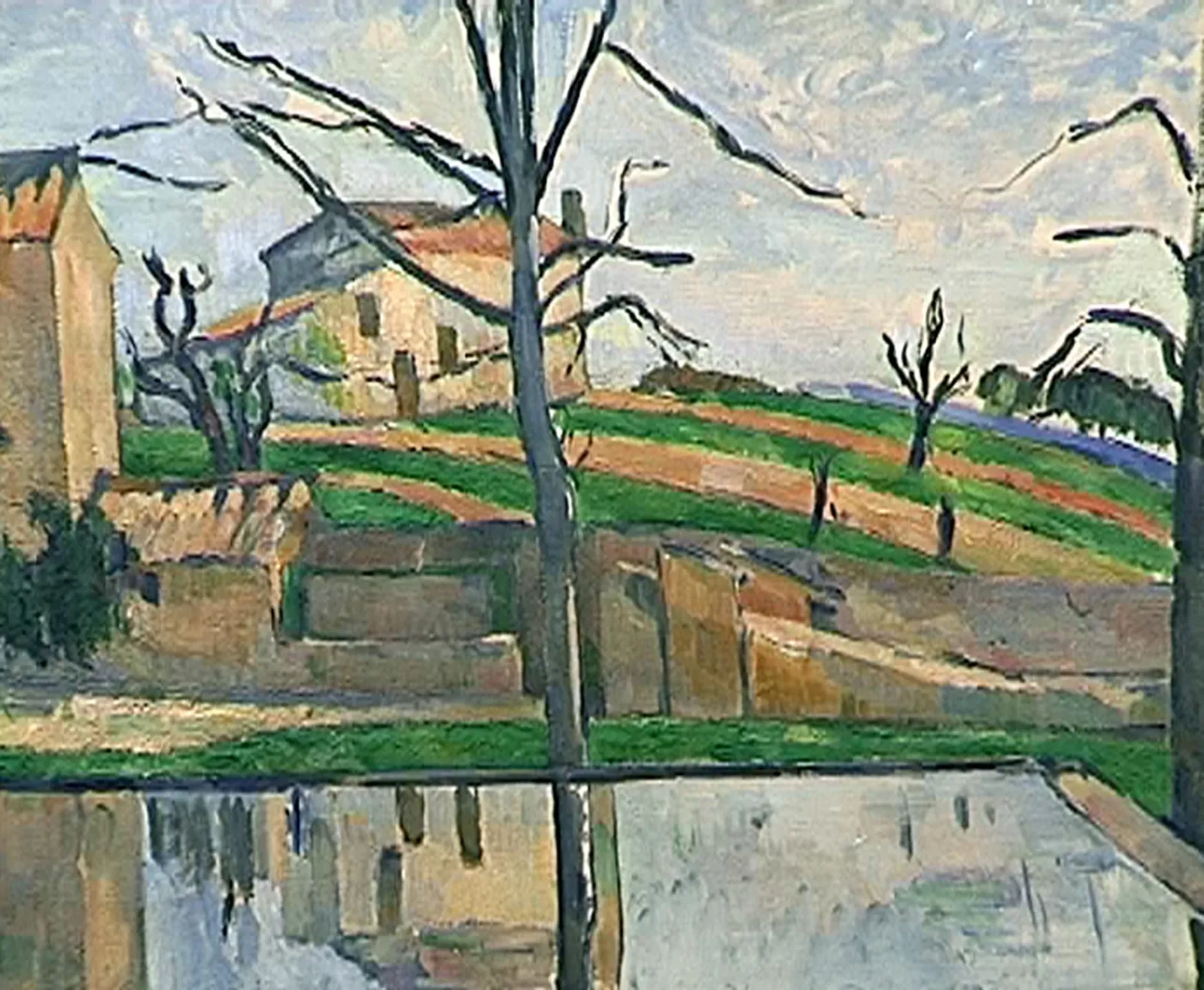 Le Bassin du Jas de Bouffan en hiver, Paul Cézanne