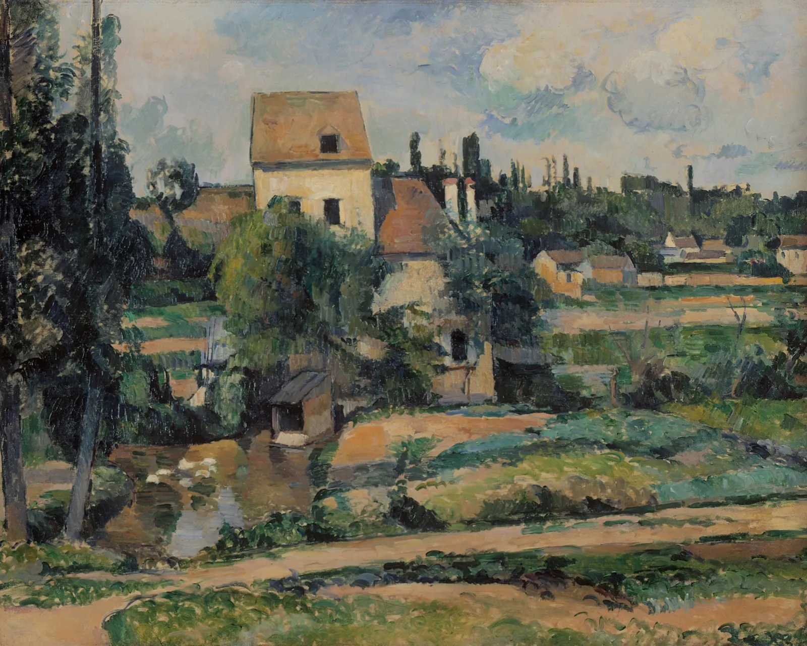 Le moulin sur la Couleuvre à Pontoise, Paul Cézanne
