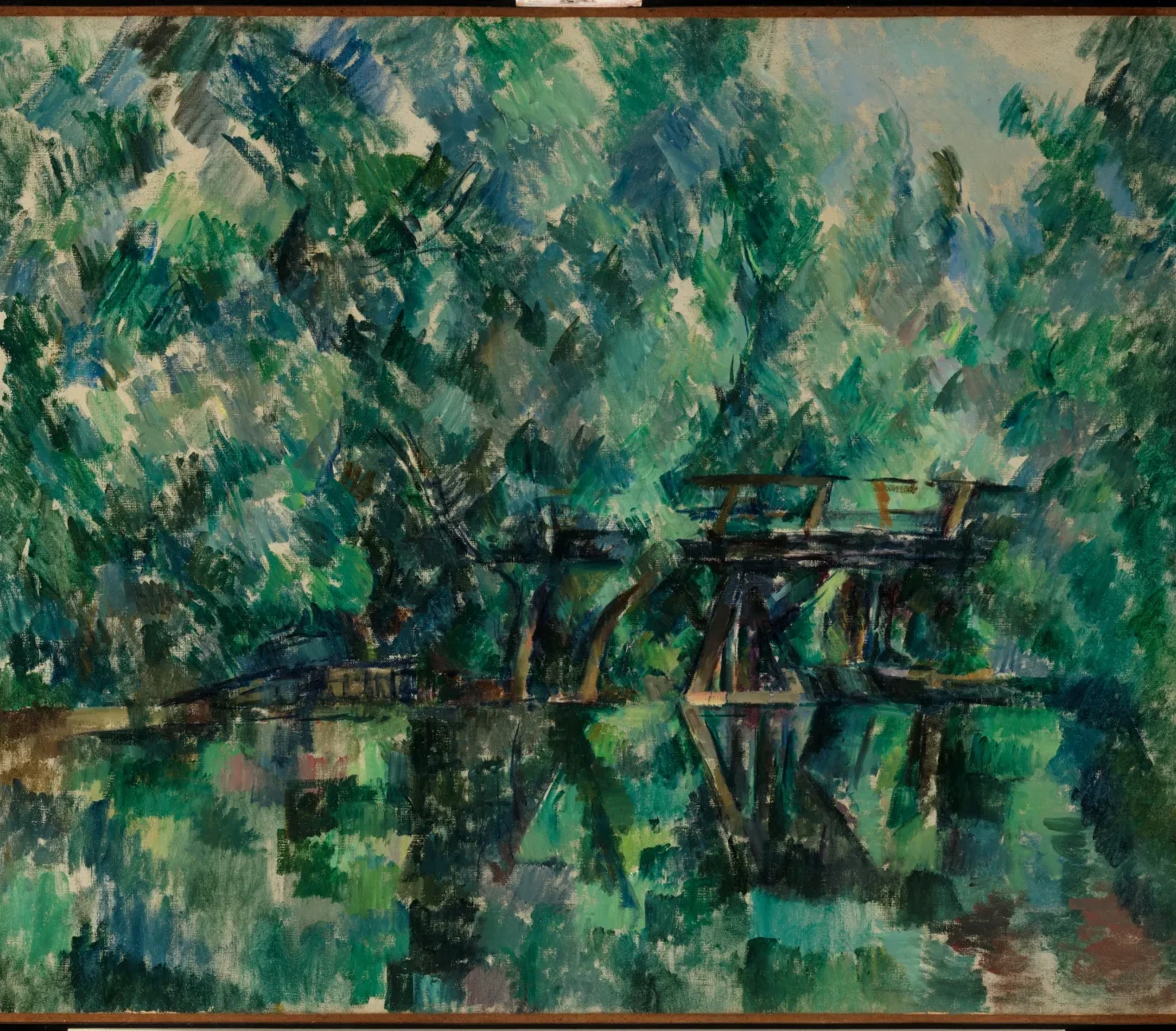 Le pont de l'île Machefer à Saint-Maur-des-Fossés, Paul Cézanne
