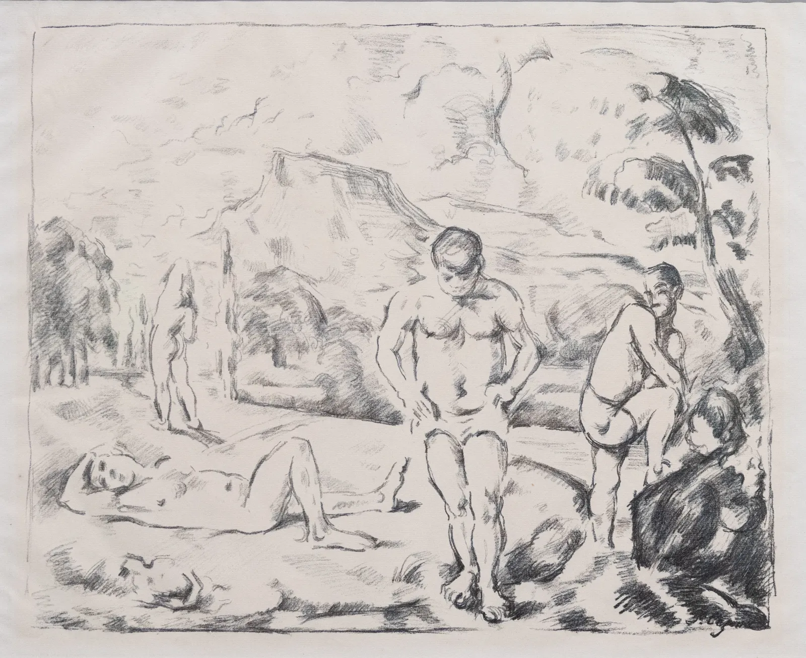 Les baigneurs, Paul Cézanne