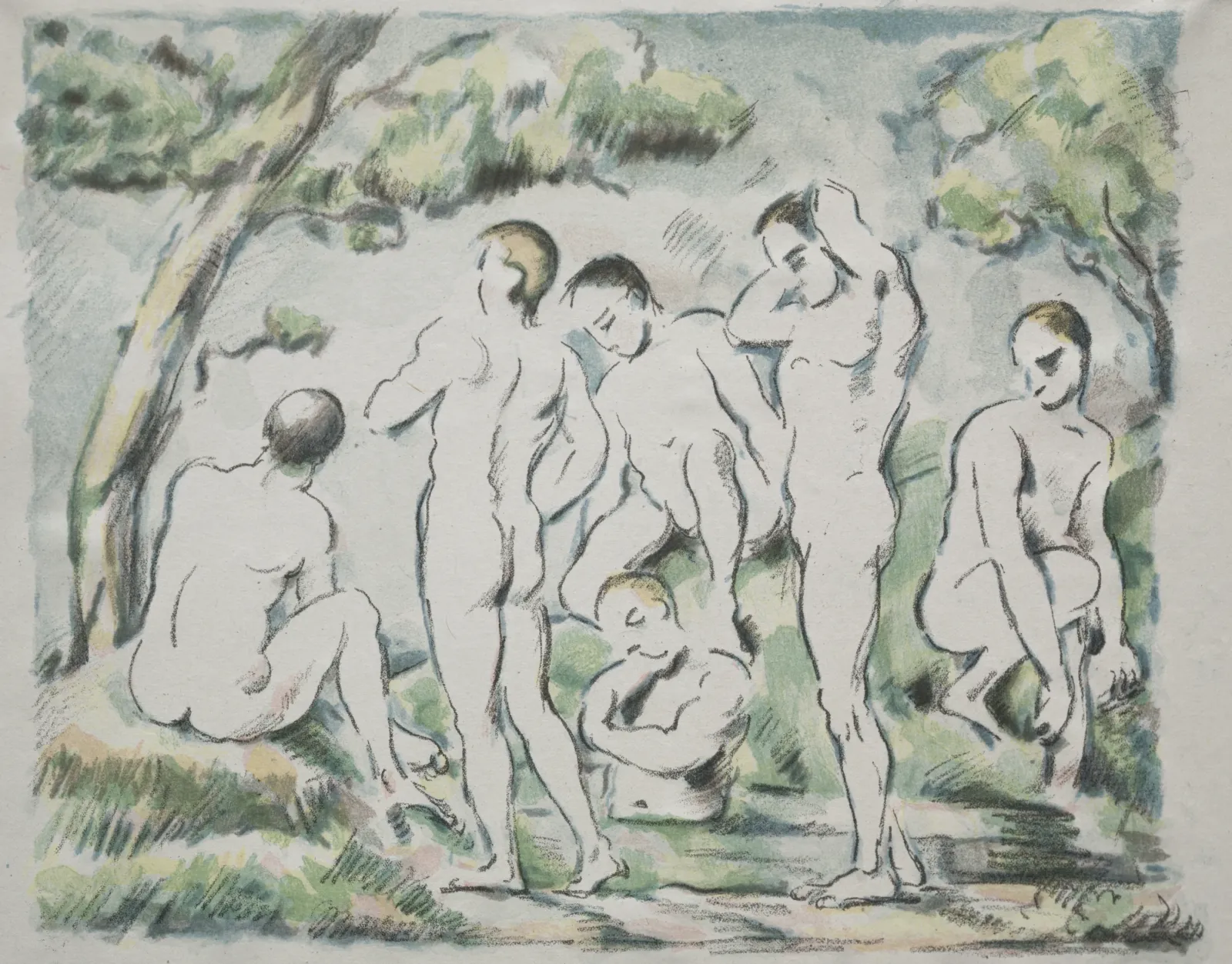 Les baigneurs, Paul Cézanne