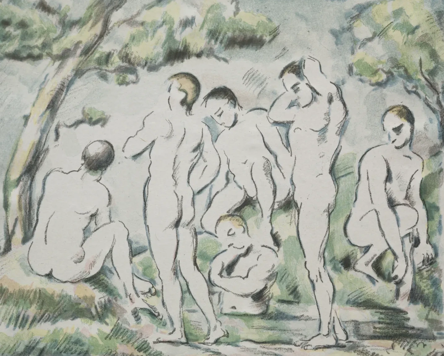 Les baigneurs, Paul Cézanne