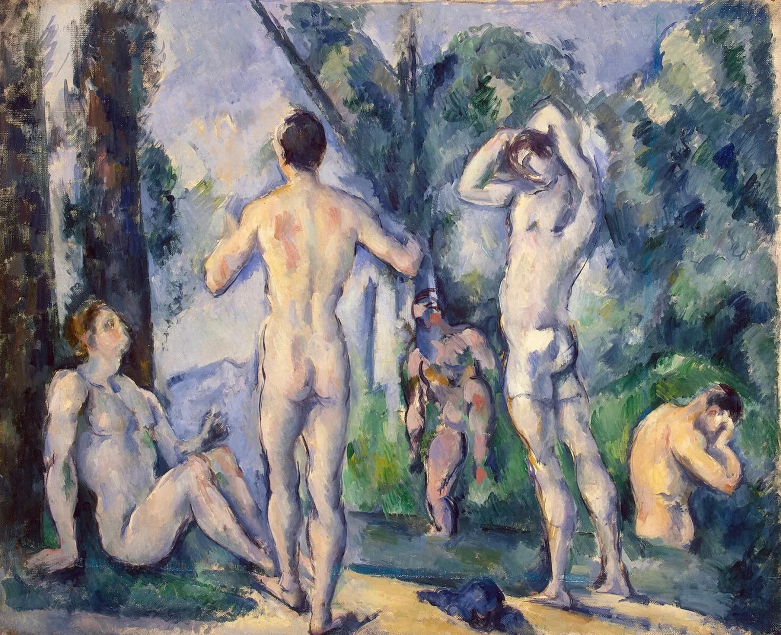 Les Baigneurs en plein air, Paul Cézanne