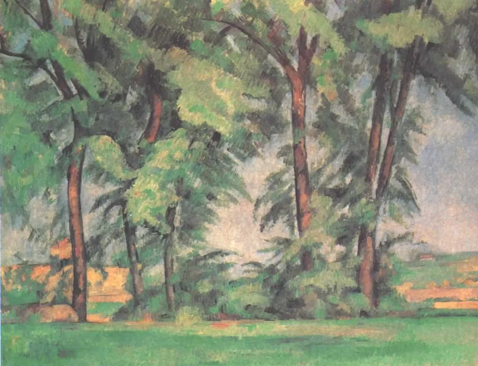 Les grands arbres au Jas de Bouffan, Paul Cézanne