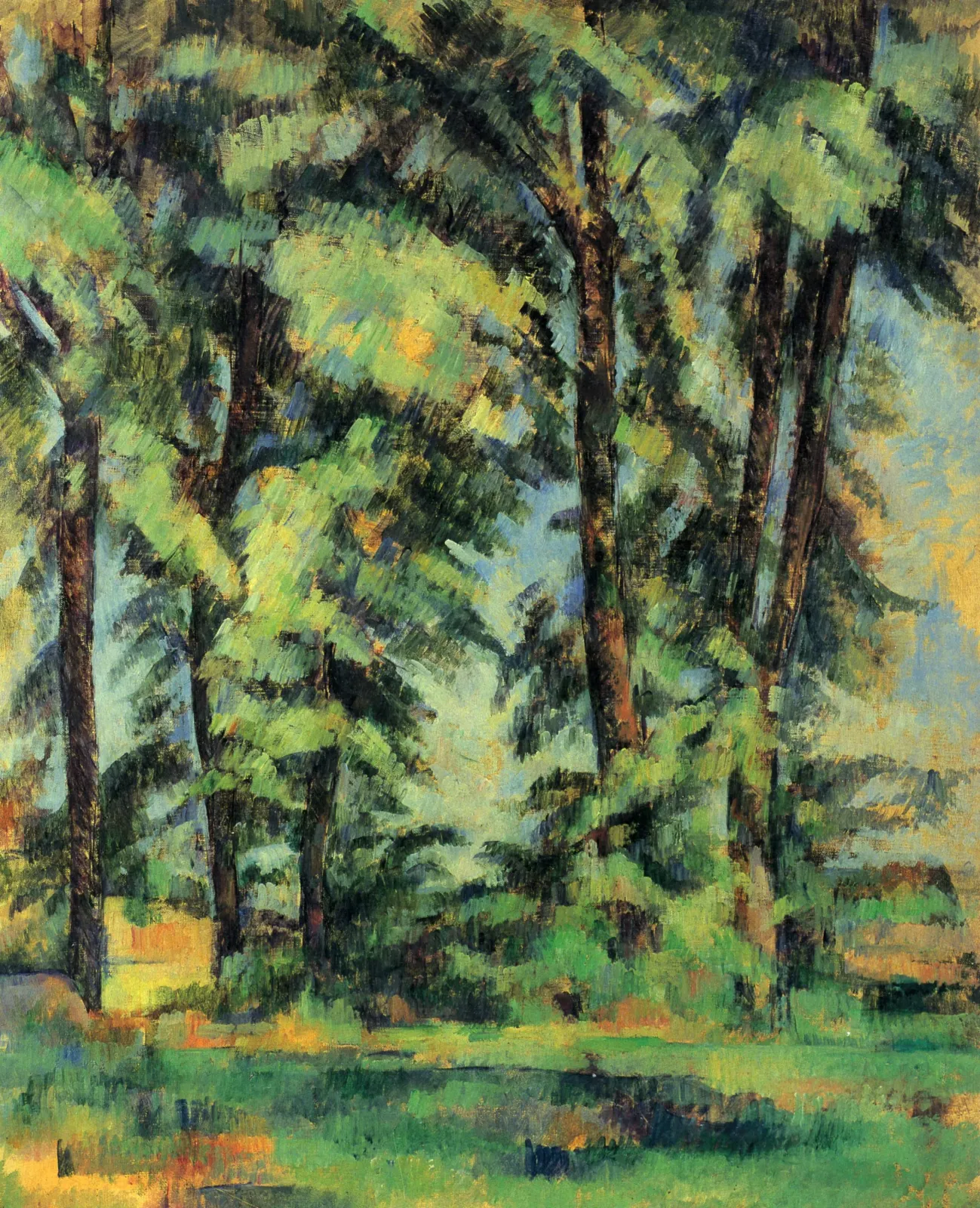 Les Grands Arbres au Jas de Bouffan, Paul Cézanne