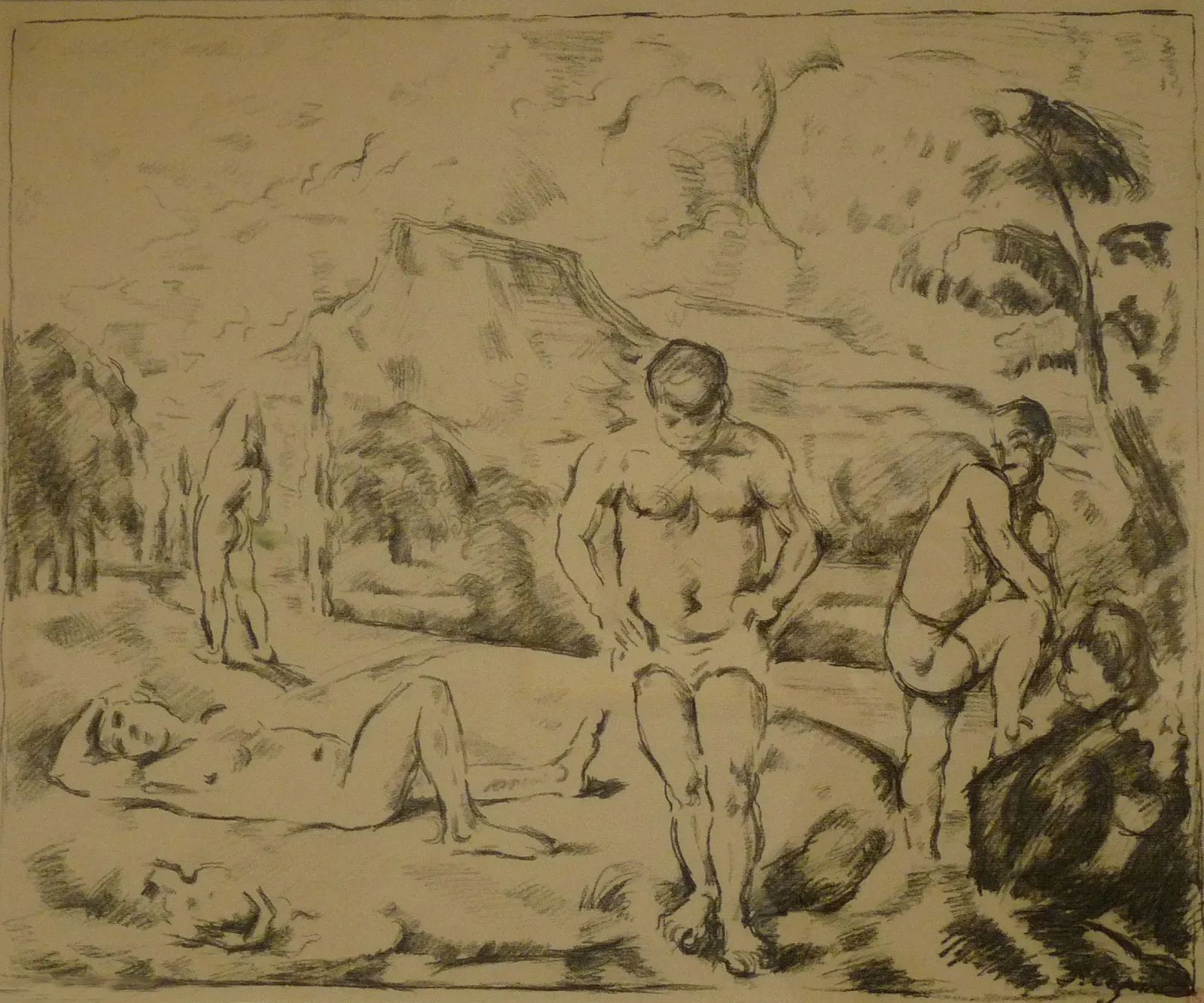 Les grands baigneurs, Paul Cézanne